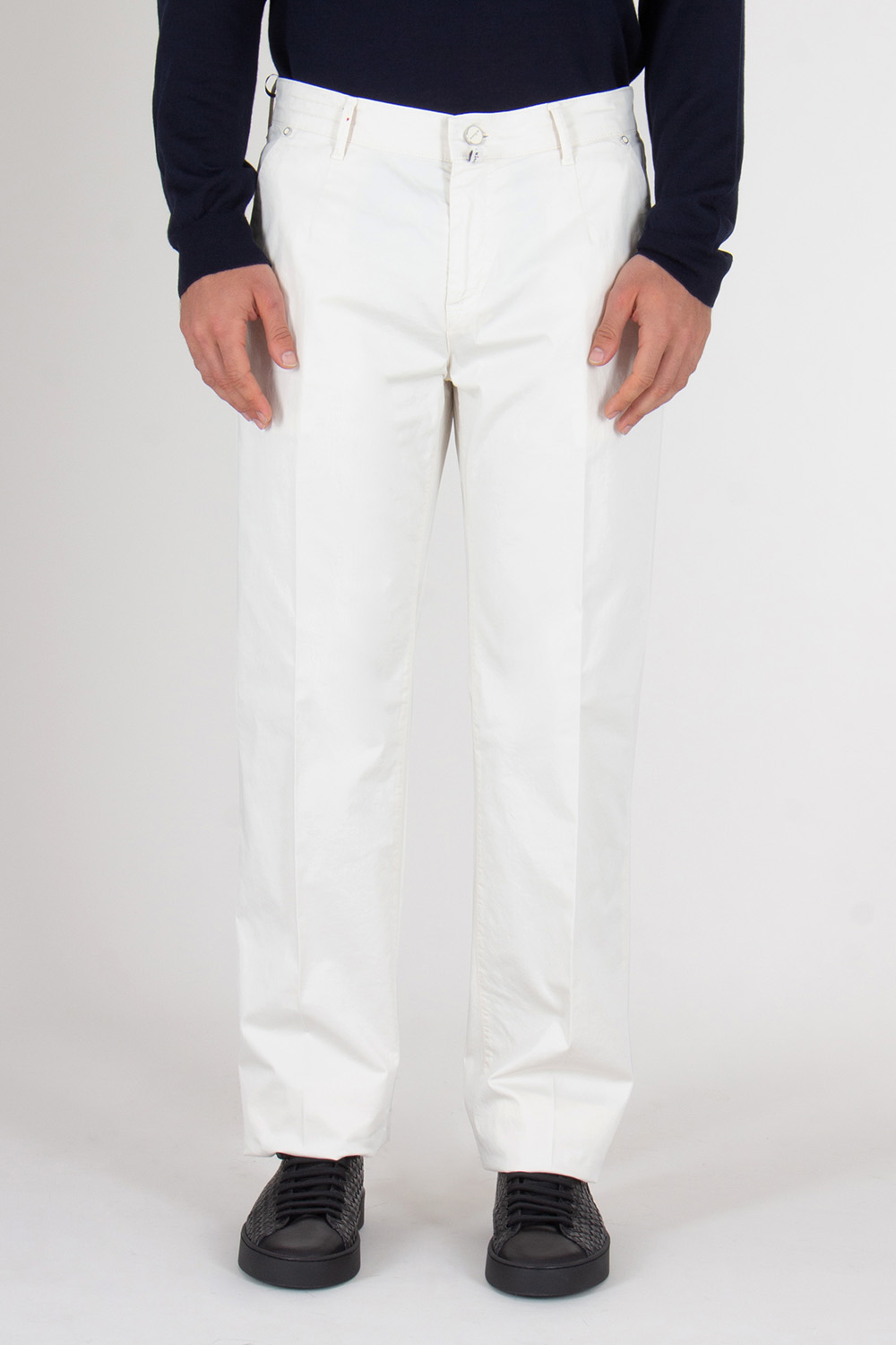 KITON Regular Fit Cotton Chino Trousers