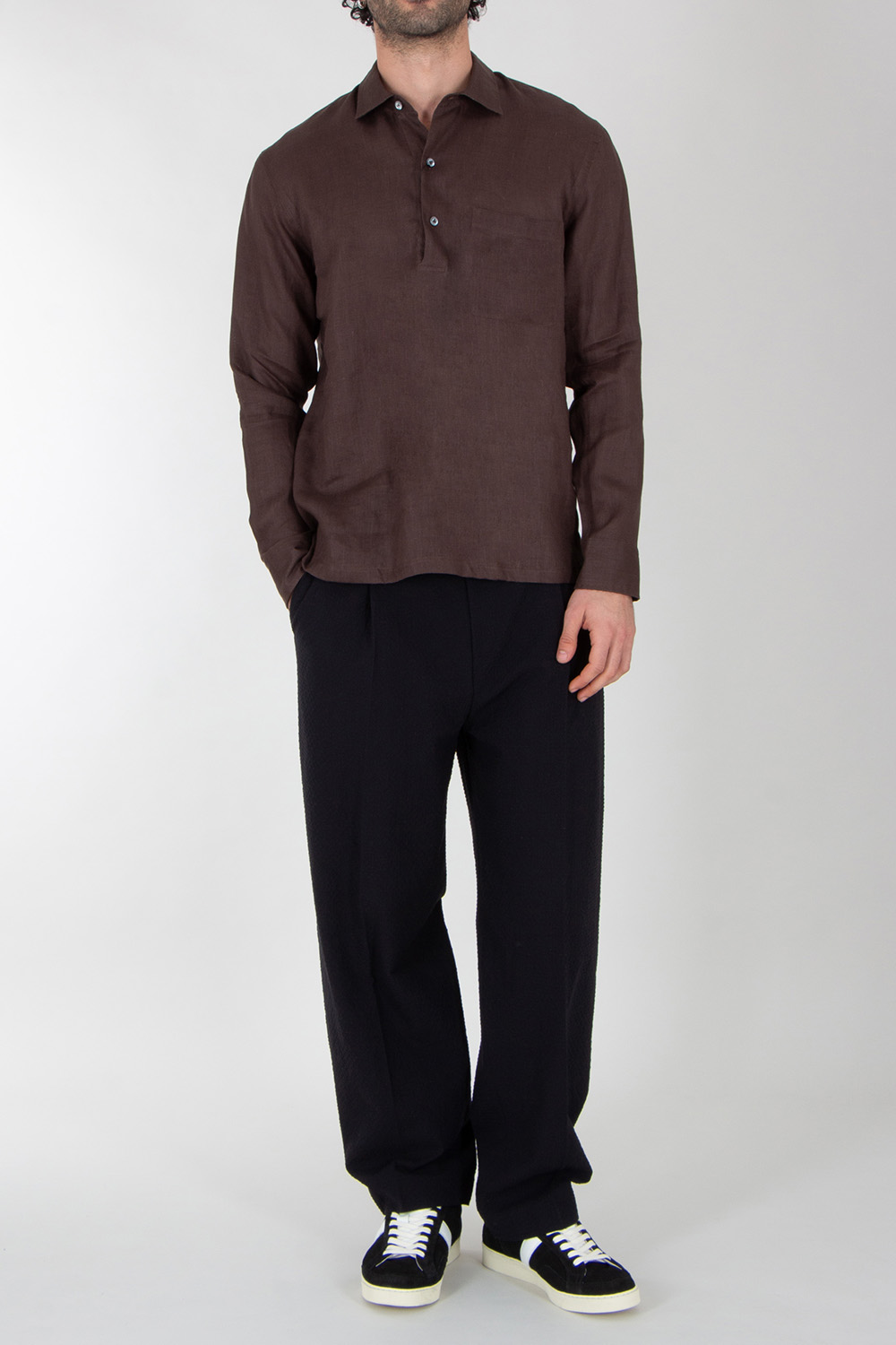 VAN LAACK Relaxed Fit Linen Tunic Shirt Romin