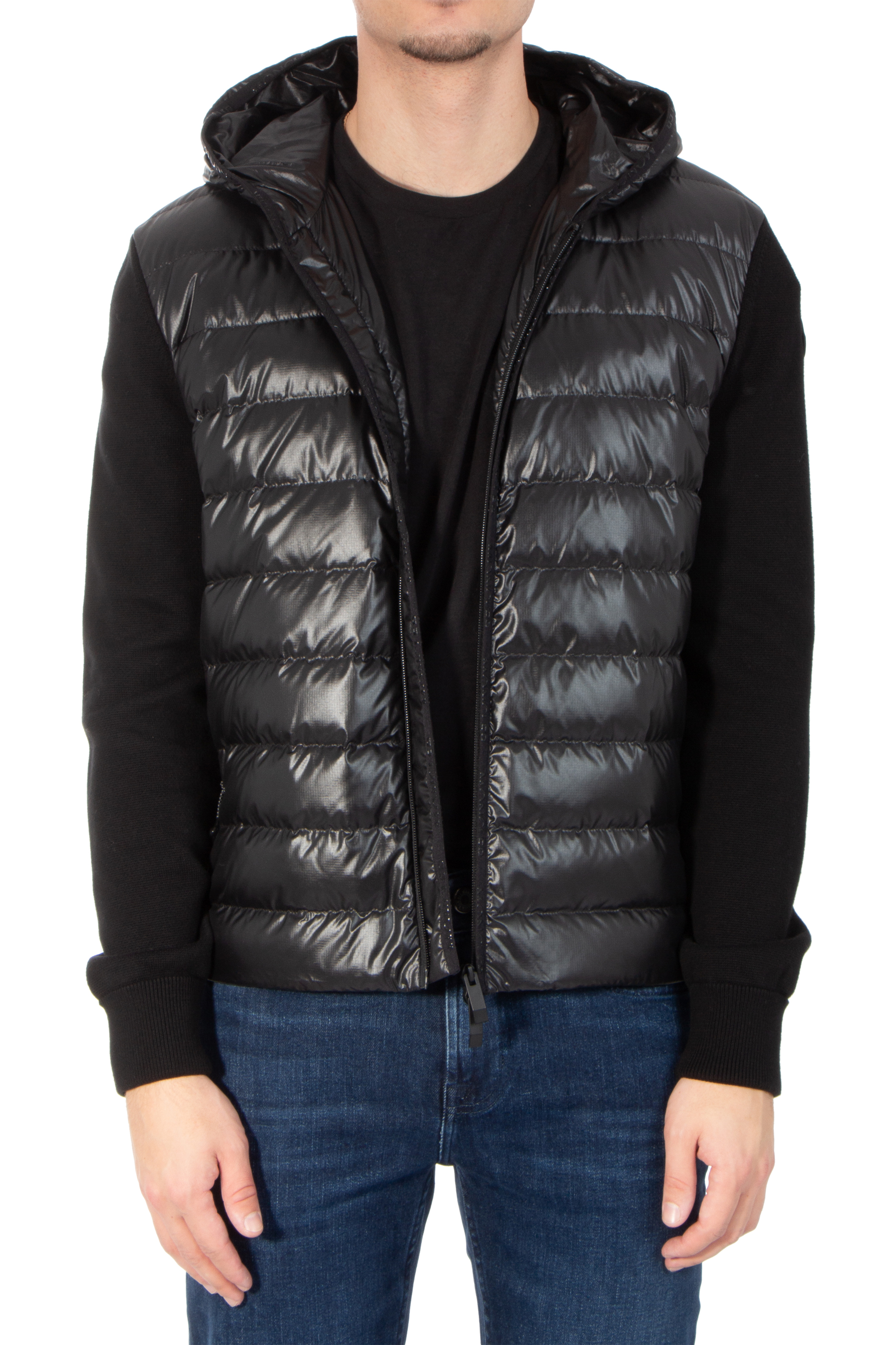 MONCLER Padded Cotton Zip Cardigan MONCLER Padded Cotton Zip Cardigan