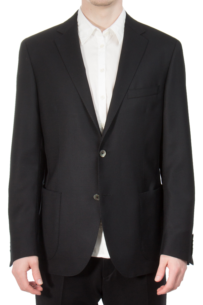 DRESSLER Shaped Fit Structured Virgin Wool Jacket Sendrik
