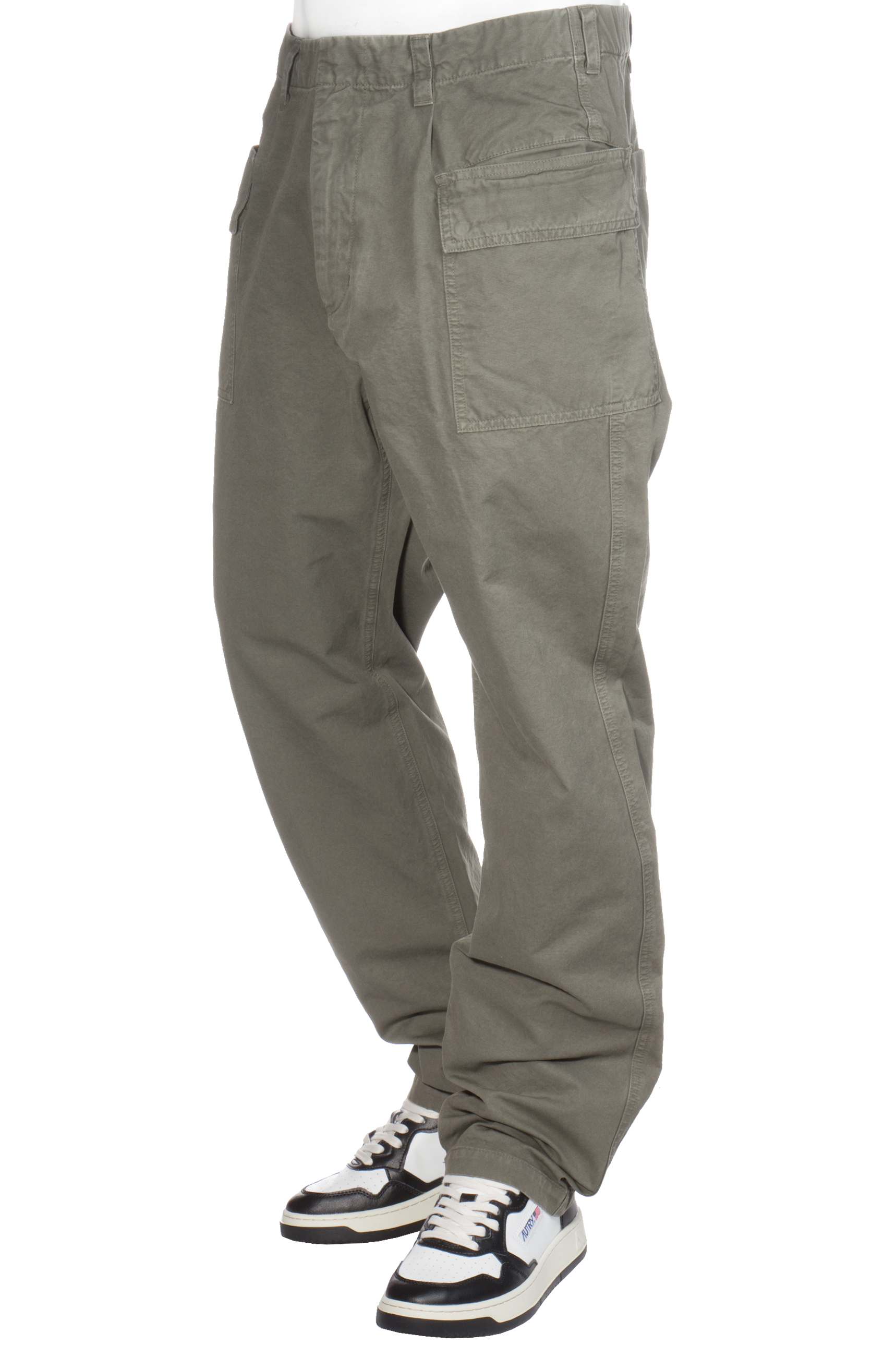 ASPESI Wide Leg Cotton Pants