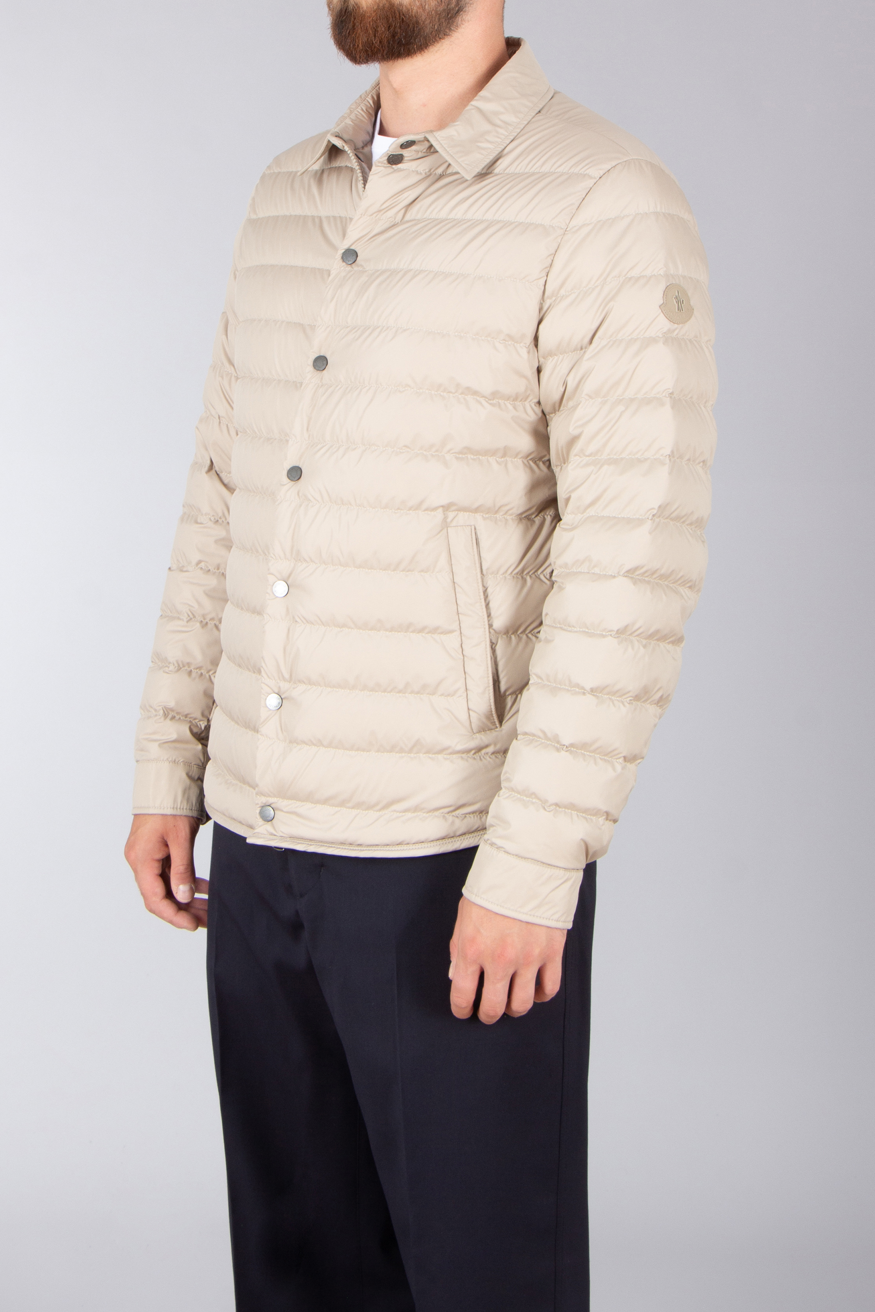 MONCLER Bourdon AirSoft Down Shirt Jacket Bekleidung, Hemd, Mantel, Jacke, Langarm