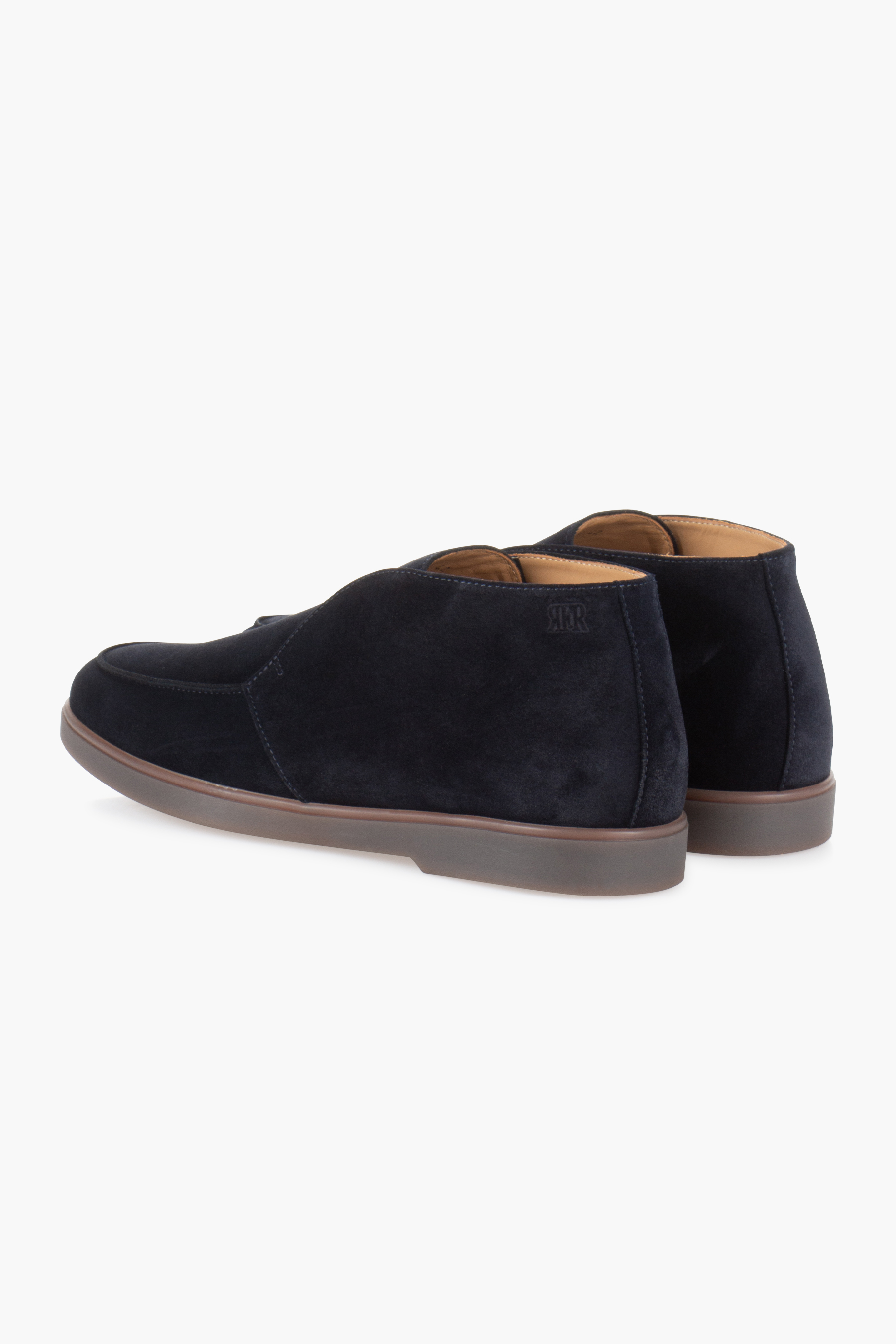 FABIANO RICCI Suede Mid Loafers Teca Wildleder, Kleidung, Schuhwerk, Schuh