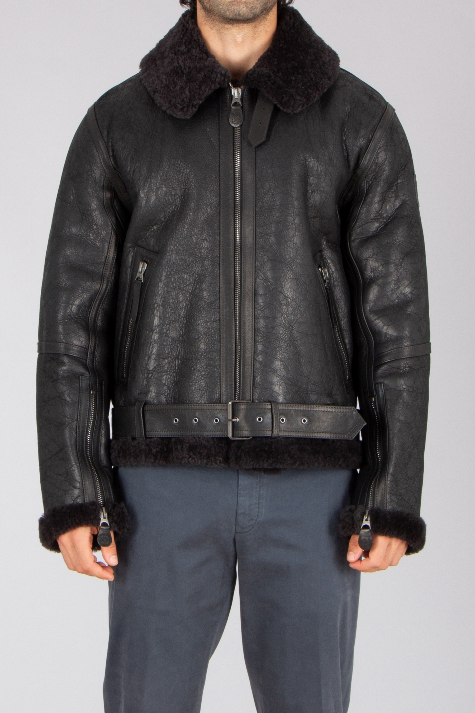 Bekleidung, Mantel, Jacke, Jacke aus Leder