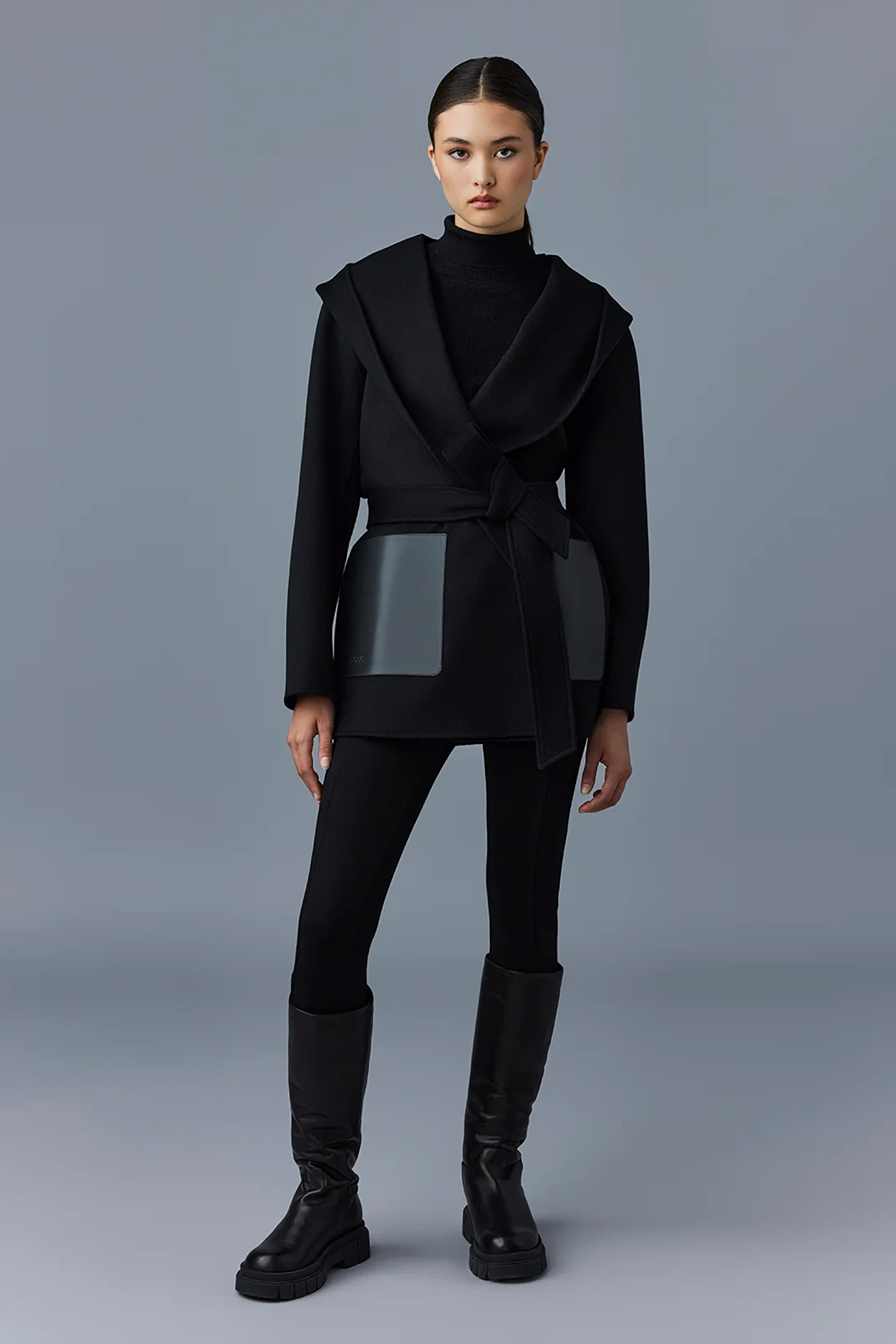 Mackage wool wrap coat shop
