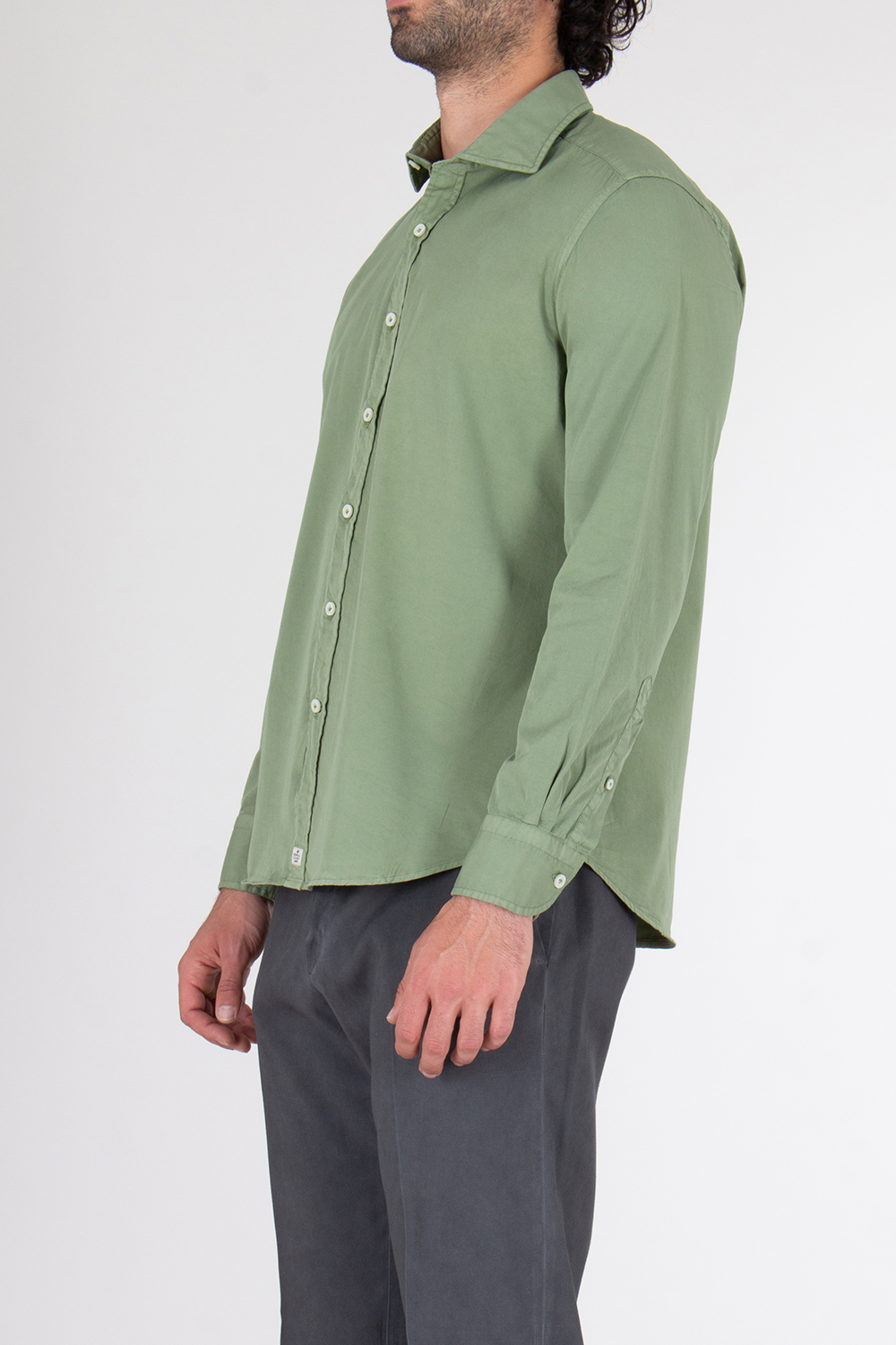 SONRISA Regular Fit Shark Collar Cotton Shirt