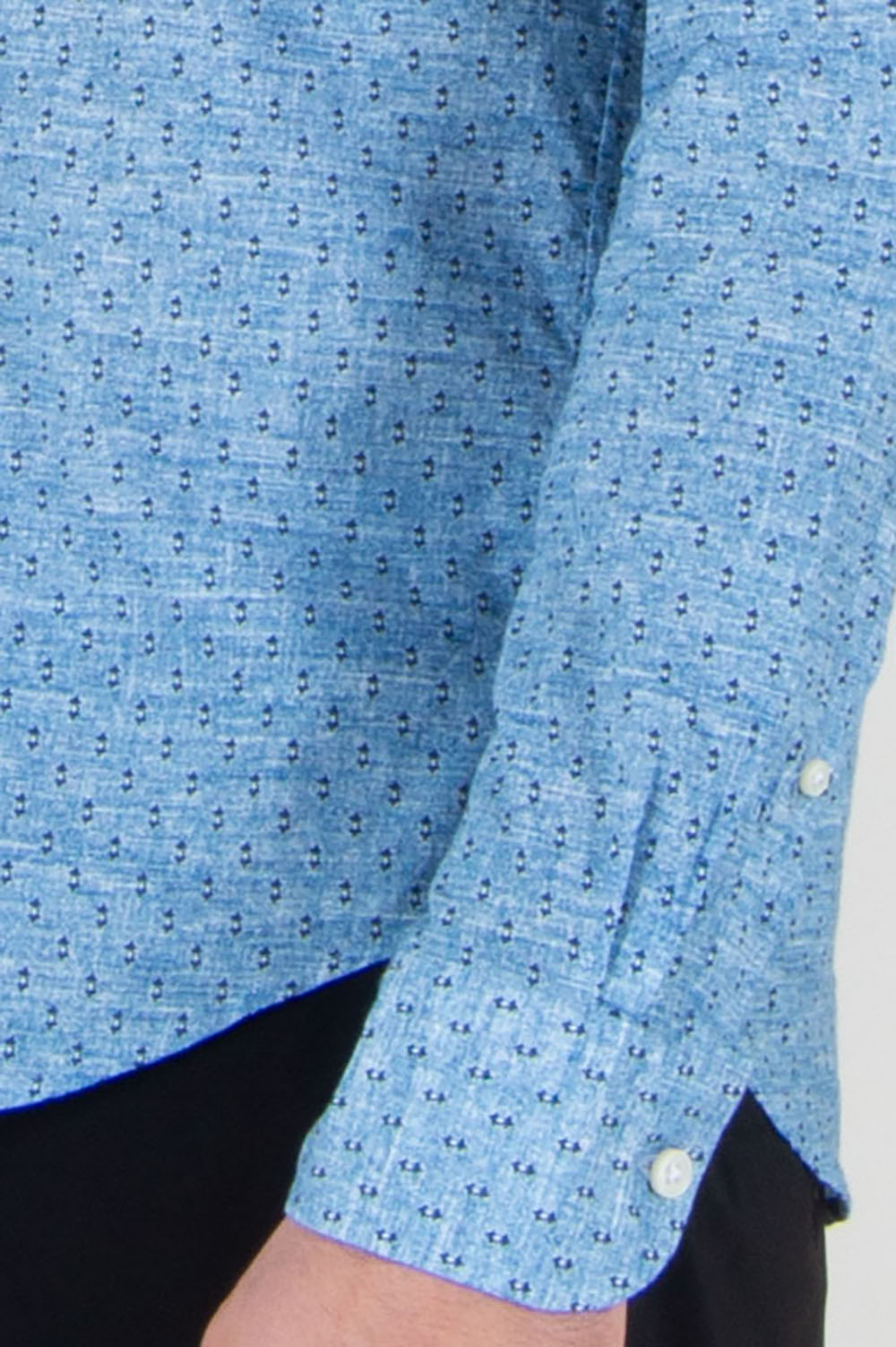 SONRISA Regular Fit Patterned Cotton Shirt