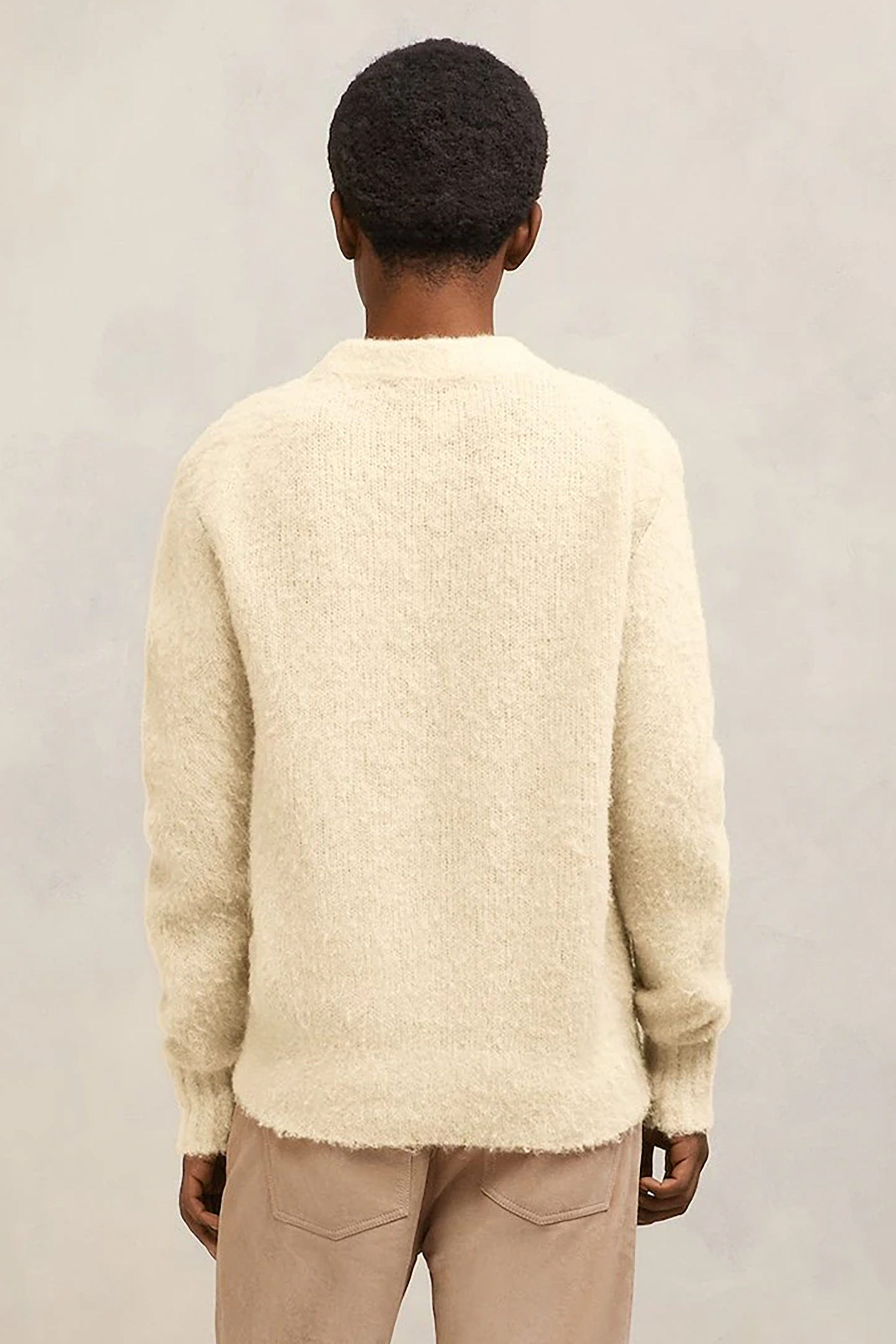 AMI PARIS Baby Alpaca Blend Knit Sweater AMI PARIS Baby Alpaca Blend Knit Sweater