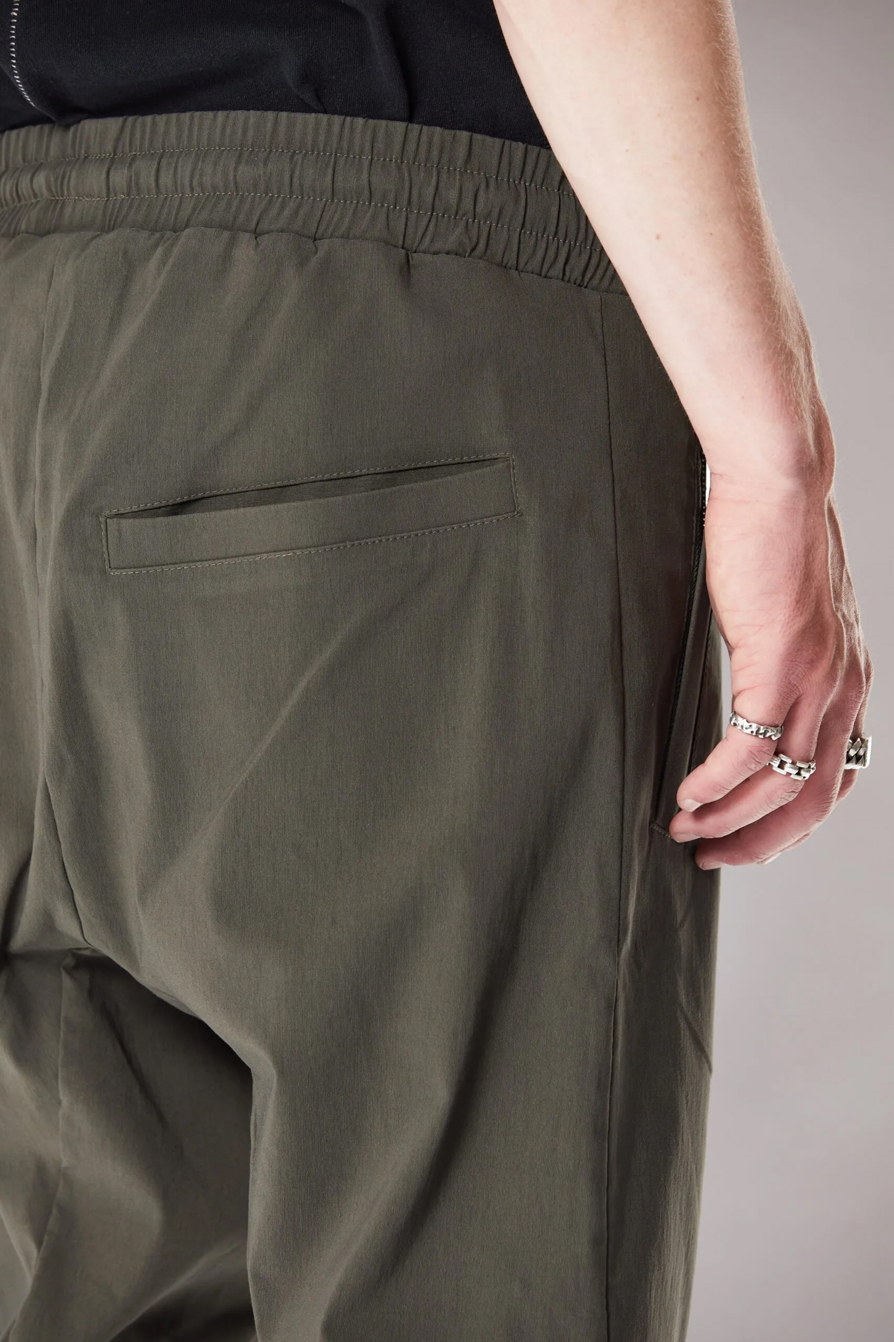 THOM KROM Drop Crotch Woven Stretch Pants