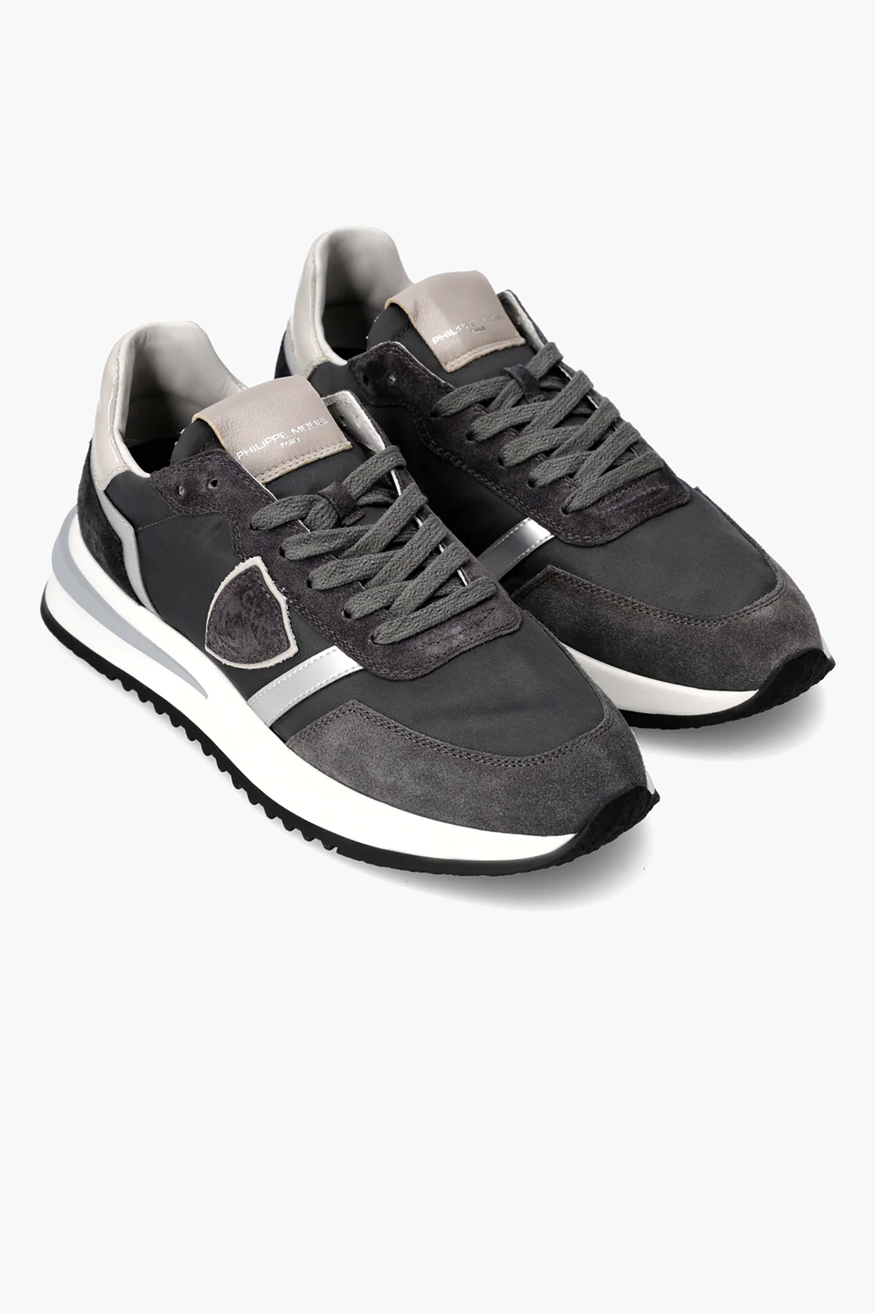 PHILIPPE MODEL Technical Fabric & Suede Sneakers Tropez 2.1 Low Bekleidung, Schuhwerk, Schuh, Sneaker, Leinwand