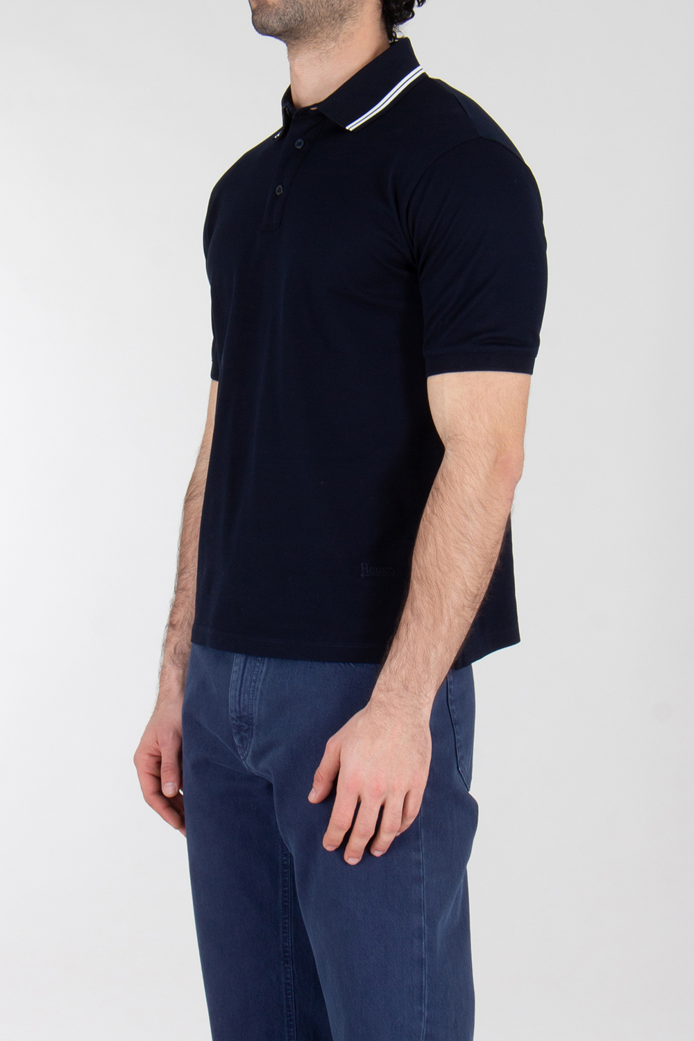 HERNO Regular Fit Cotton Polo Shirt