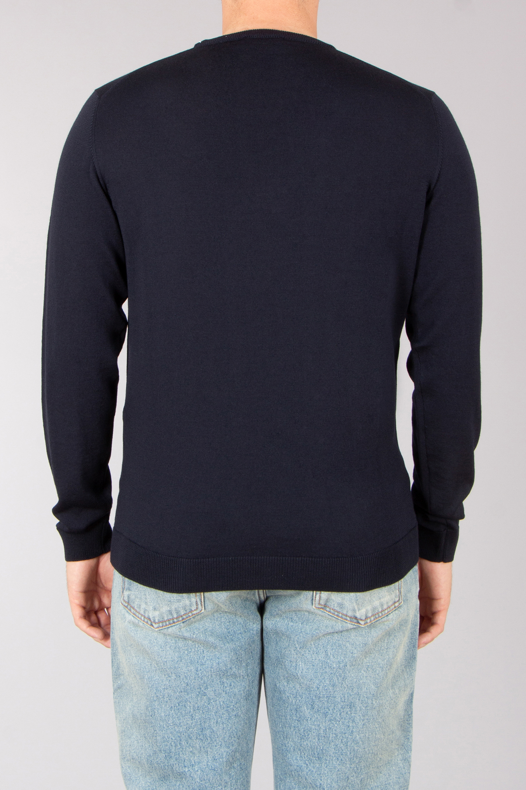 ROBERTO COLLINA Regular Fit Extra-Fine Wool Crew Neck Sweater Langarm, Ärmel, Pullover, Jeanshose, Sweatshirt