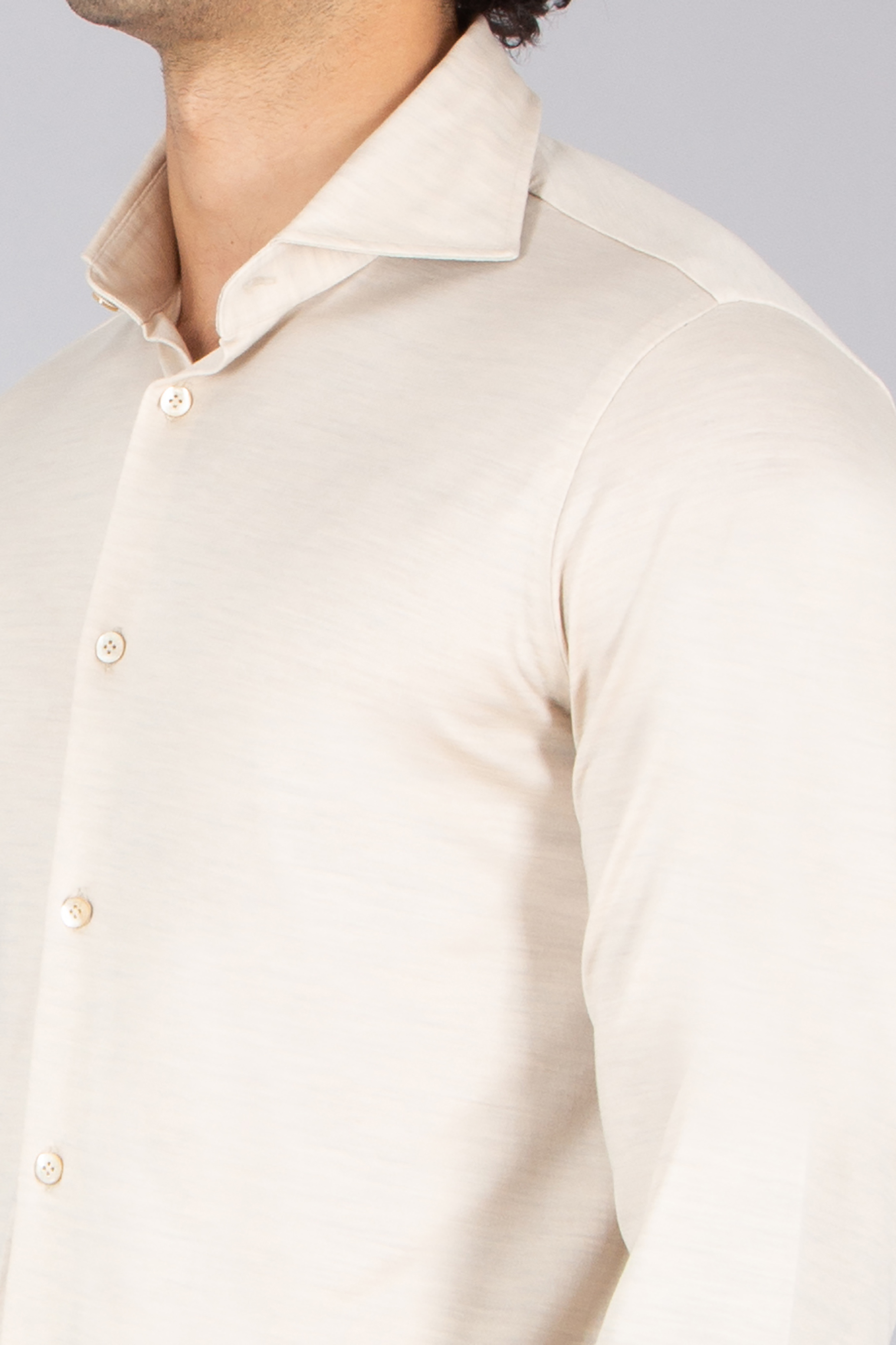 STEFAN BRANDT Slim Fit Super Fine Wool Jersey Shirt Ostin Hemd, Dekoration für Zuhause, Leinen, Langarm, Kleid, Hemd
