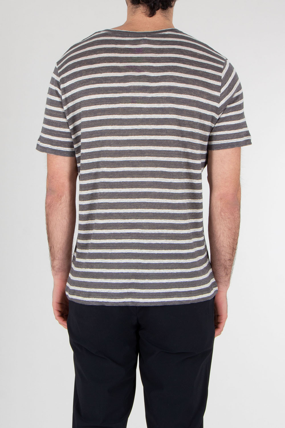 STEFAN BRANDT Striped Linen Jersey T-Shirt Enno