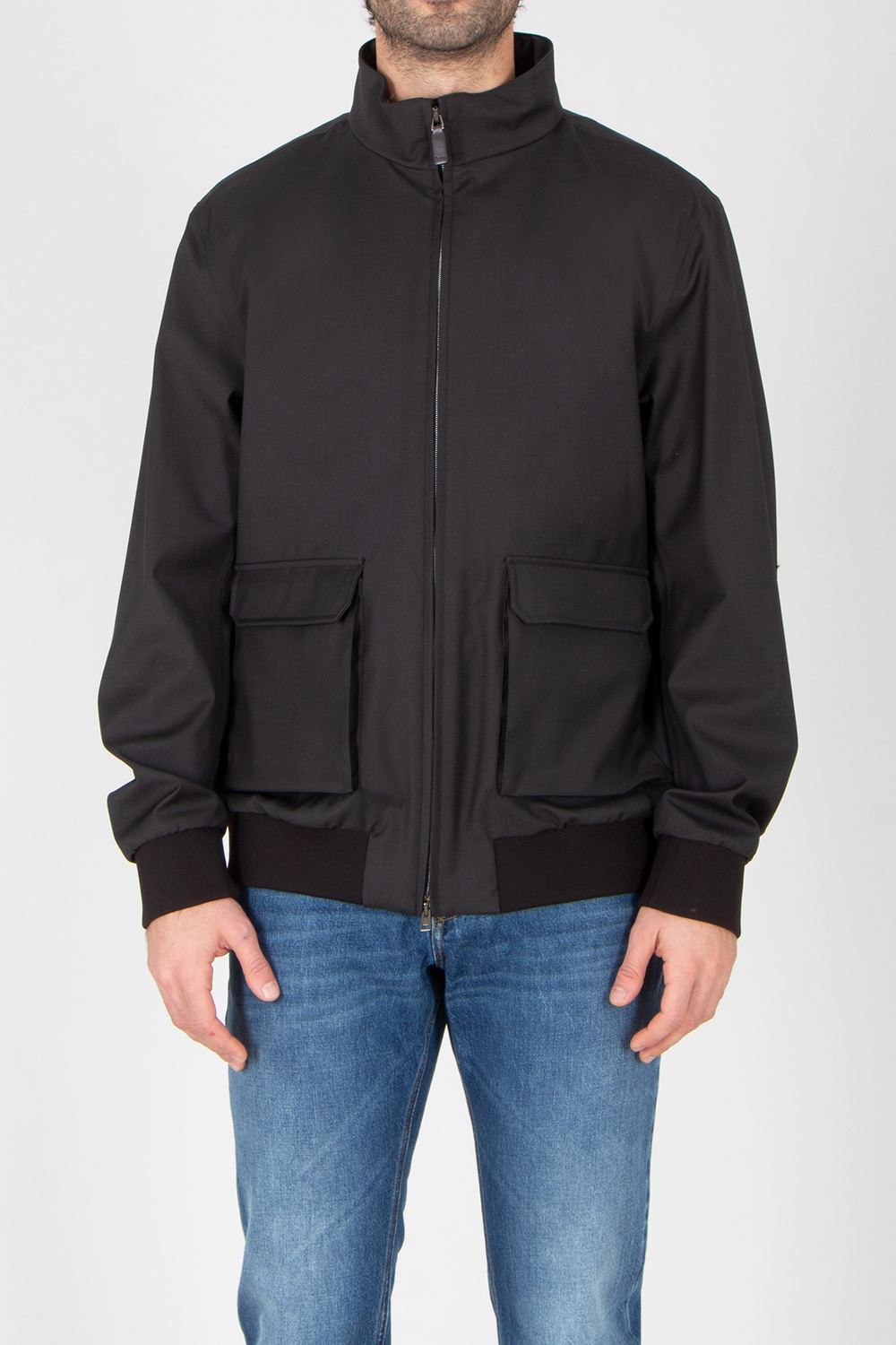 HERNO Regular Fit Storm System Virgin Wool Jacket