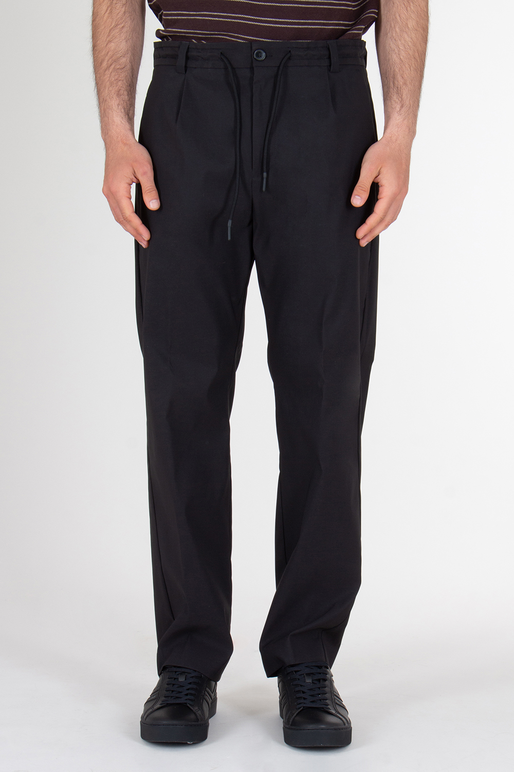 HUGO Regular Fit Drawstring Stretch Cotton Trousers