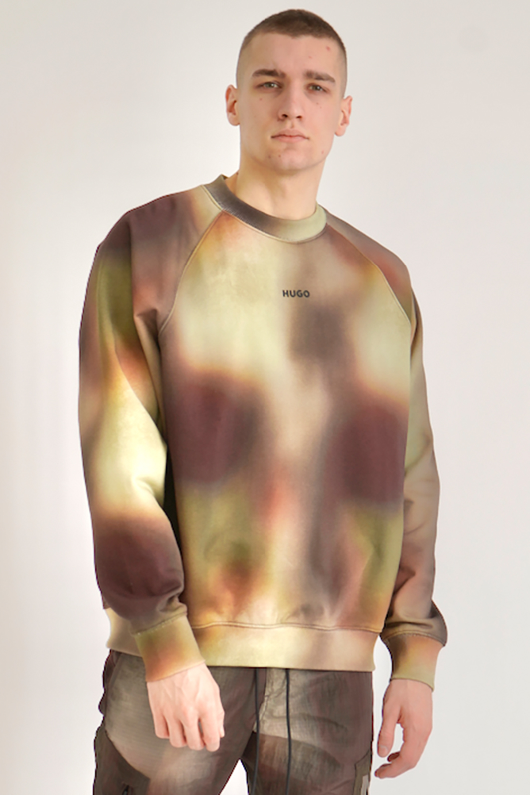 HUGO Printed Cotton Sweatshirt Dopiapo HUGO Printed Cotton Sweatshirt Dopiapo