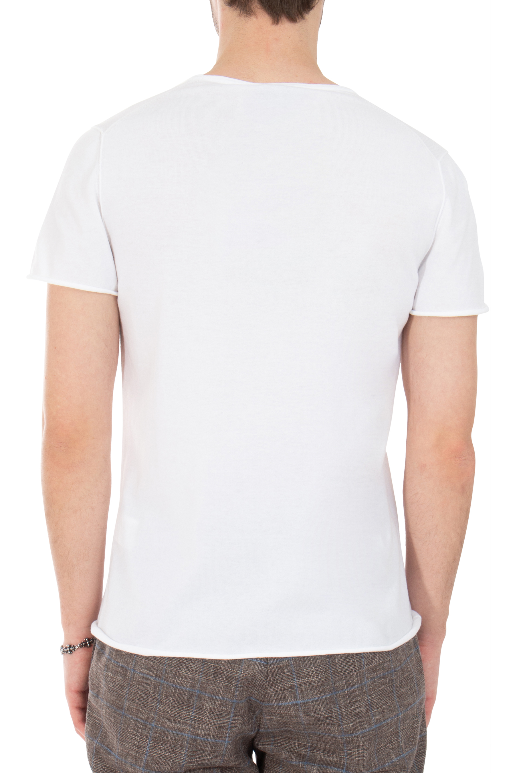 AIDA BARNI Knitted Cotton T-Shirt AIDA BARNI Knitted Cotton T-Shirt