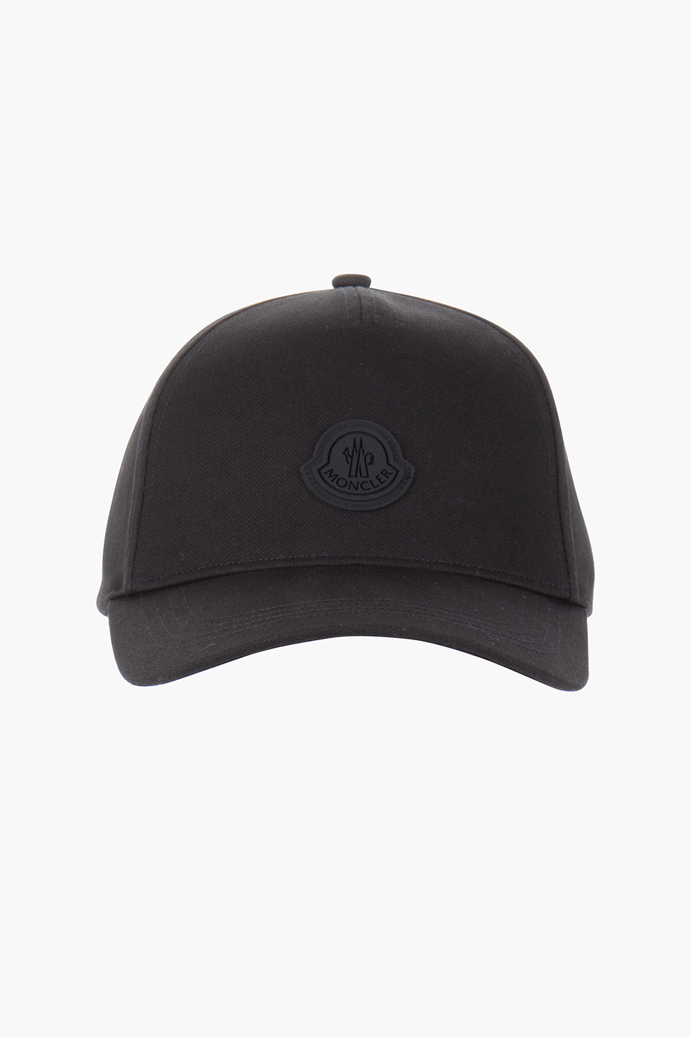 MONCLER Logo Patch Cotton Gabardine Baseball Cap