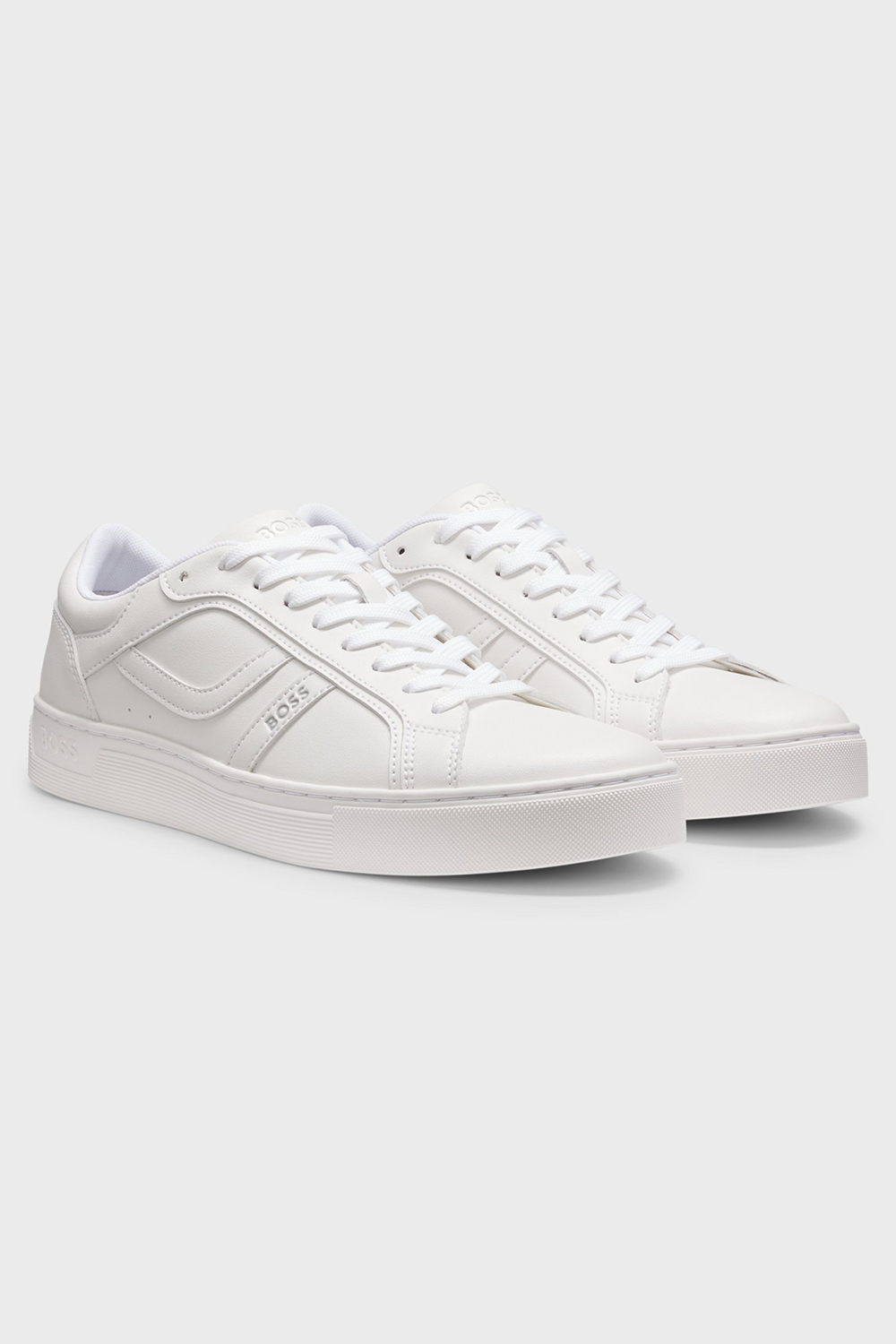 BOSS Faux Leather Sneakers Rhys