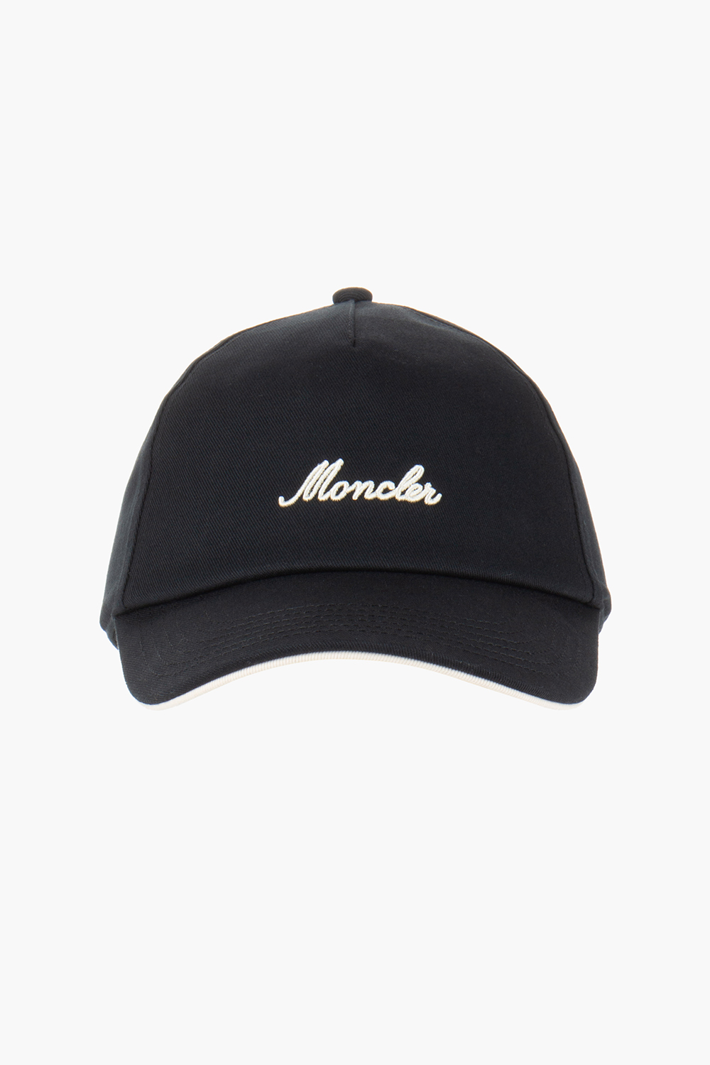 MONCLER Embroiered Cotton Gabardine Baseball Cap
