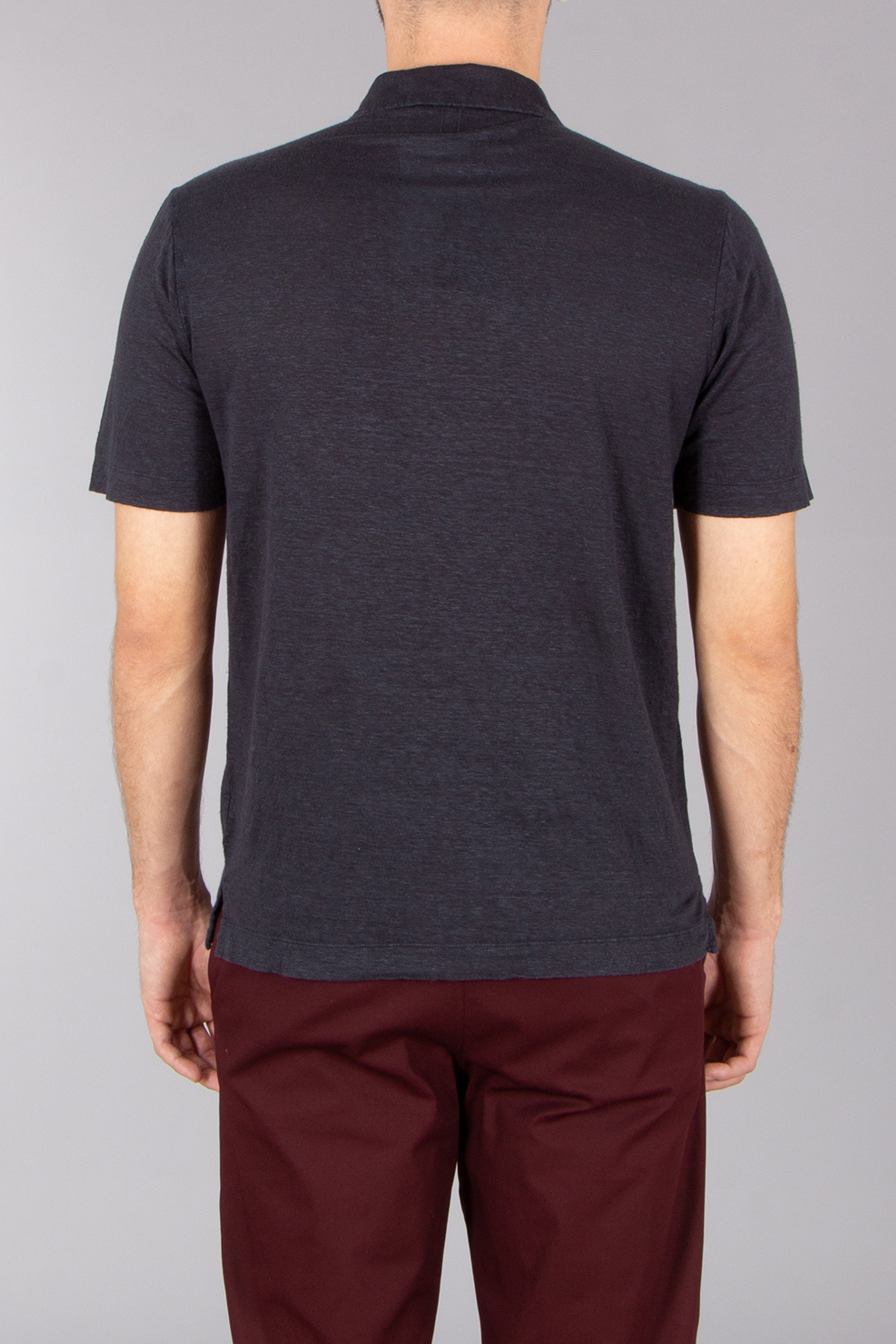 CANALI Regular Fit Linen Polo Shirt CANALI Regular Fit Linen Polo Shirt