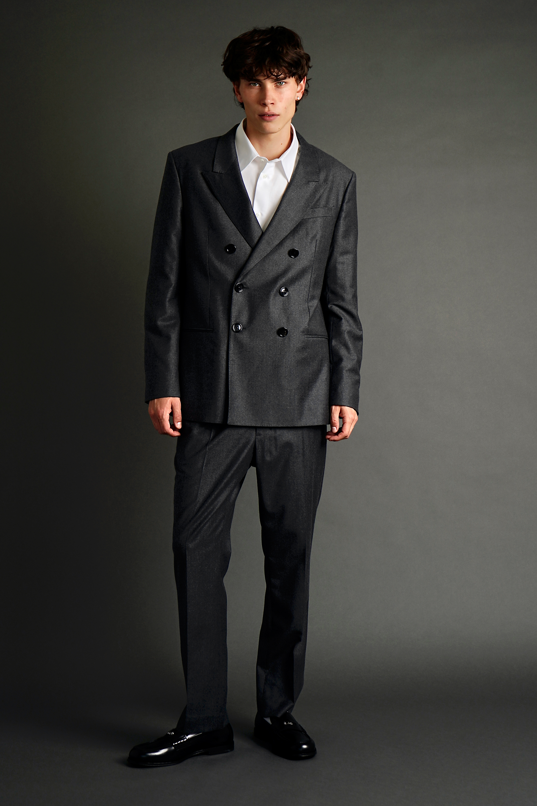 AMI PARIS Straight Fit Virgin Wool Canavs Jacket Mantel, Formelle Kleidung, Anzug, Jacke, Smoking