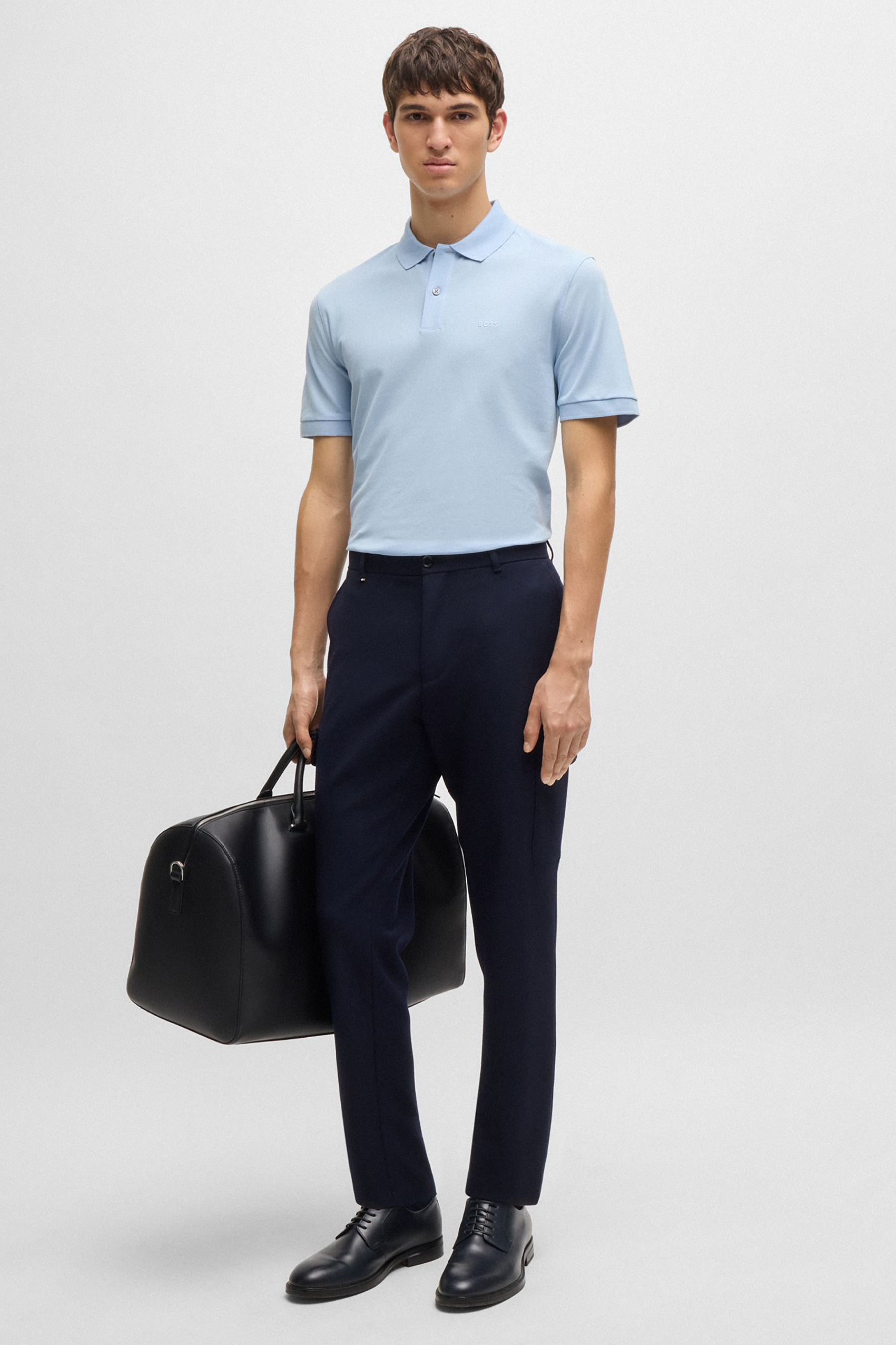 BOSS Regular Fit Cotton Piqué Polo Shirt Pallas