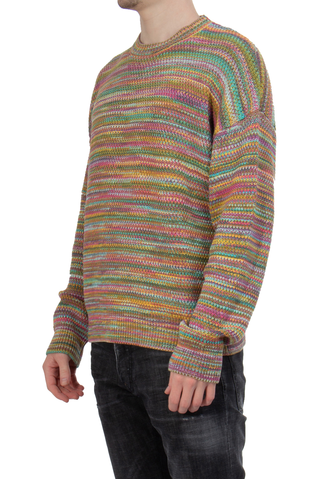 DSQUARED2 Striped Cotton Knit Sweater