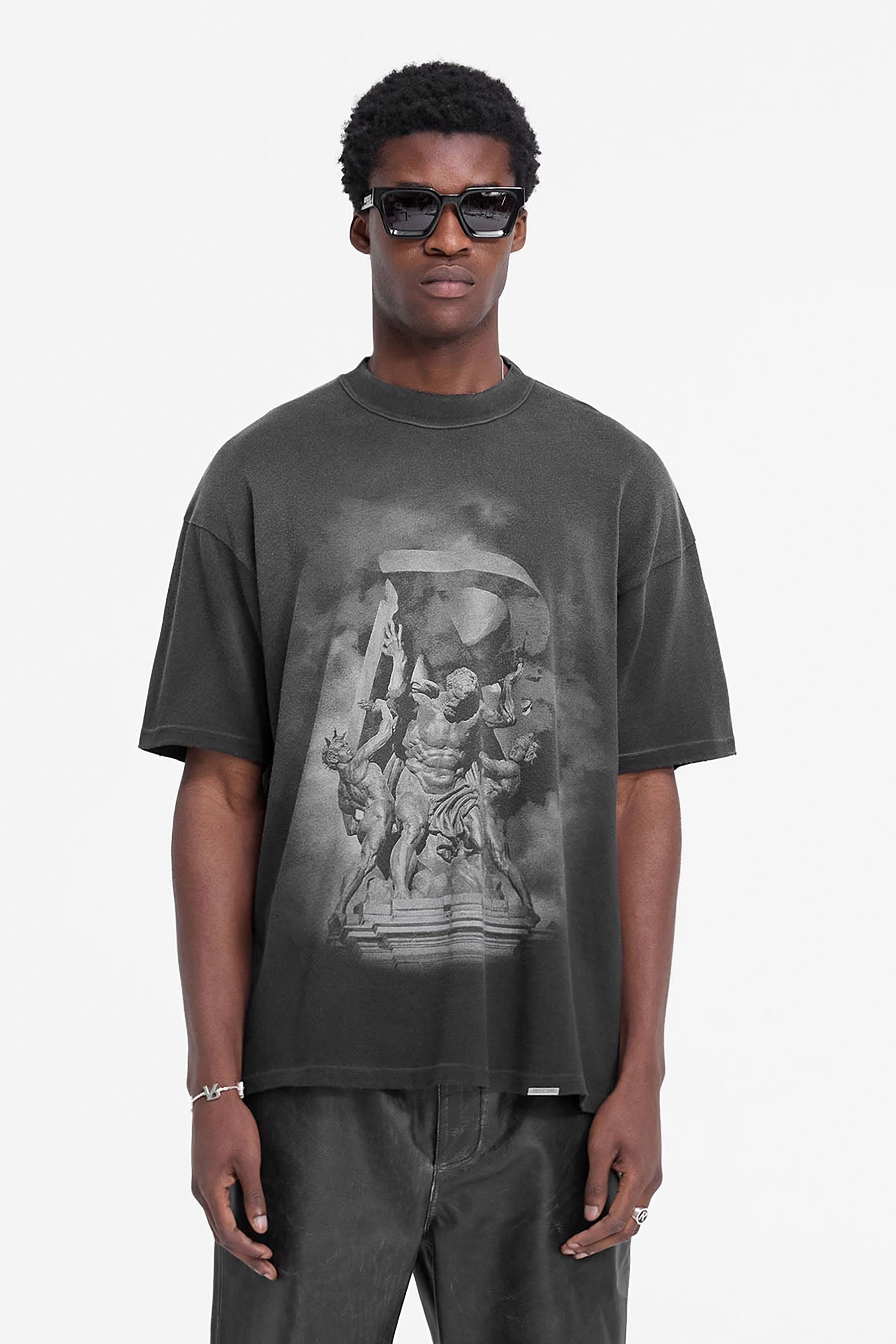 REPRESENT Atlas Print Cotton Jersey T-Shirt