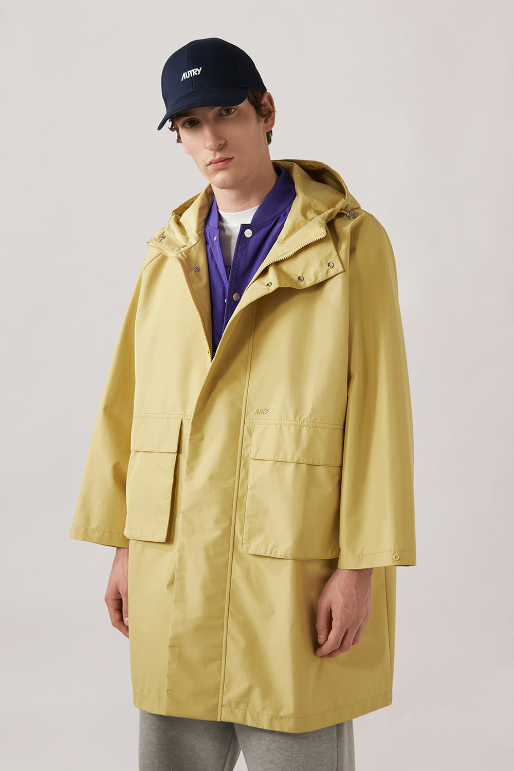 AUTRY Regular Fit Technical Fabric Parka