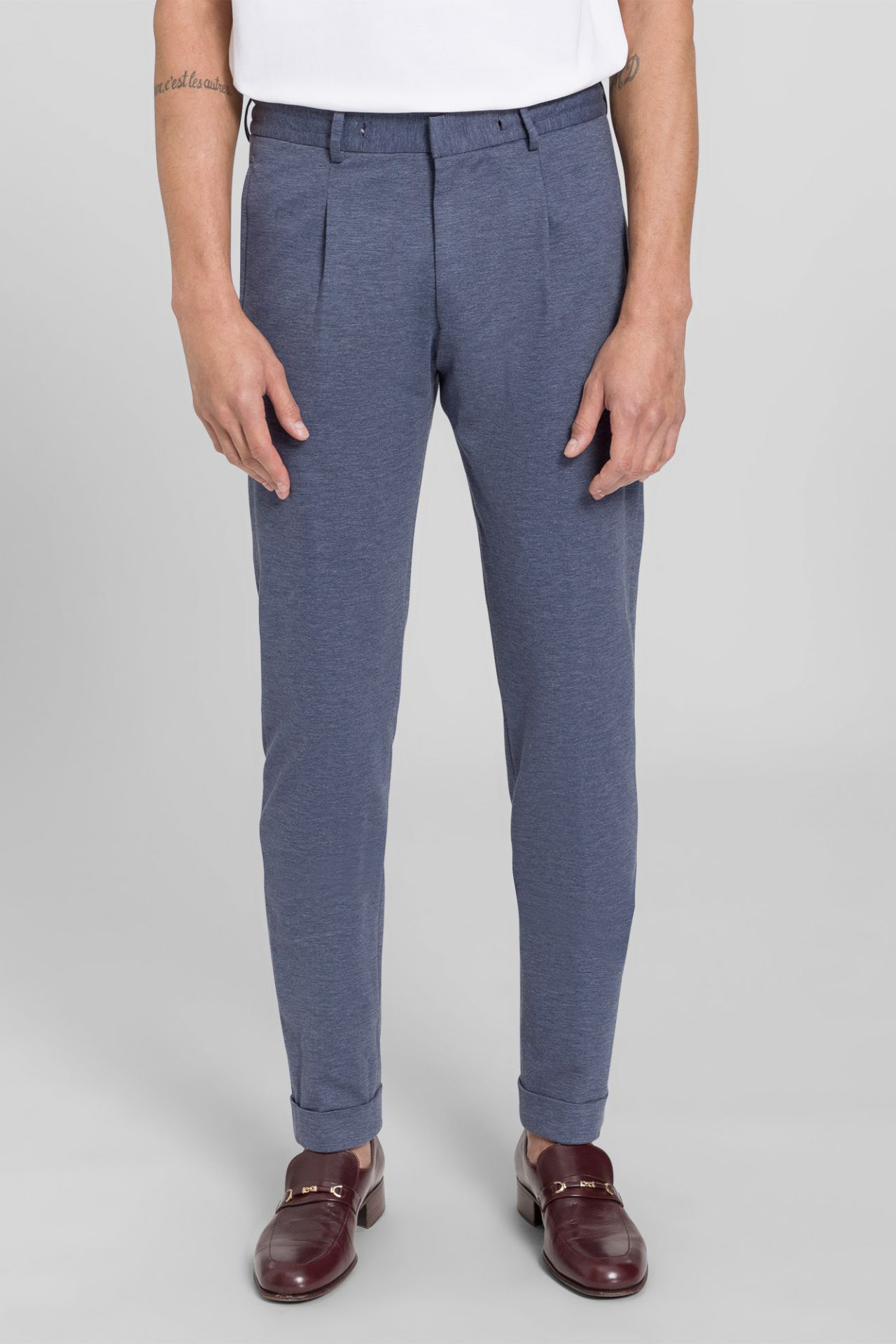 BALDESSARINI Stretch Fabric Pants Cross