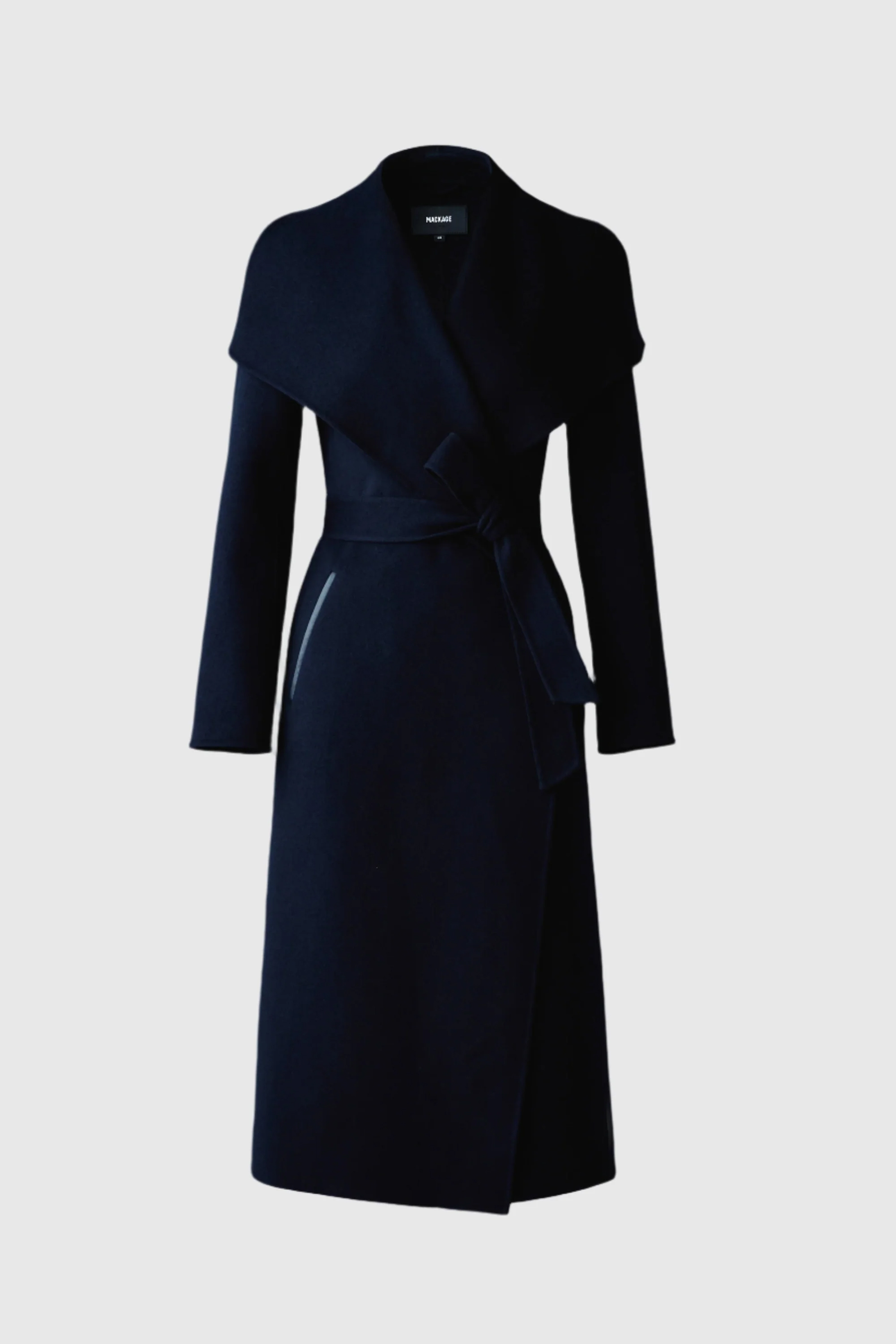 MACKAGE Relaxed Fit Double-Face Wool Wrap Coat Mai-Cn Bekleidung, Mantel, Trenchcoat