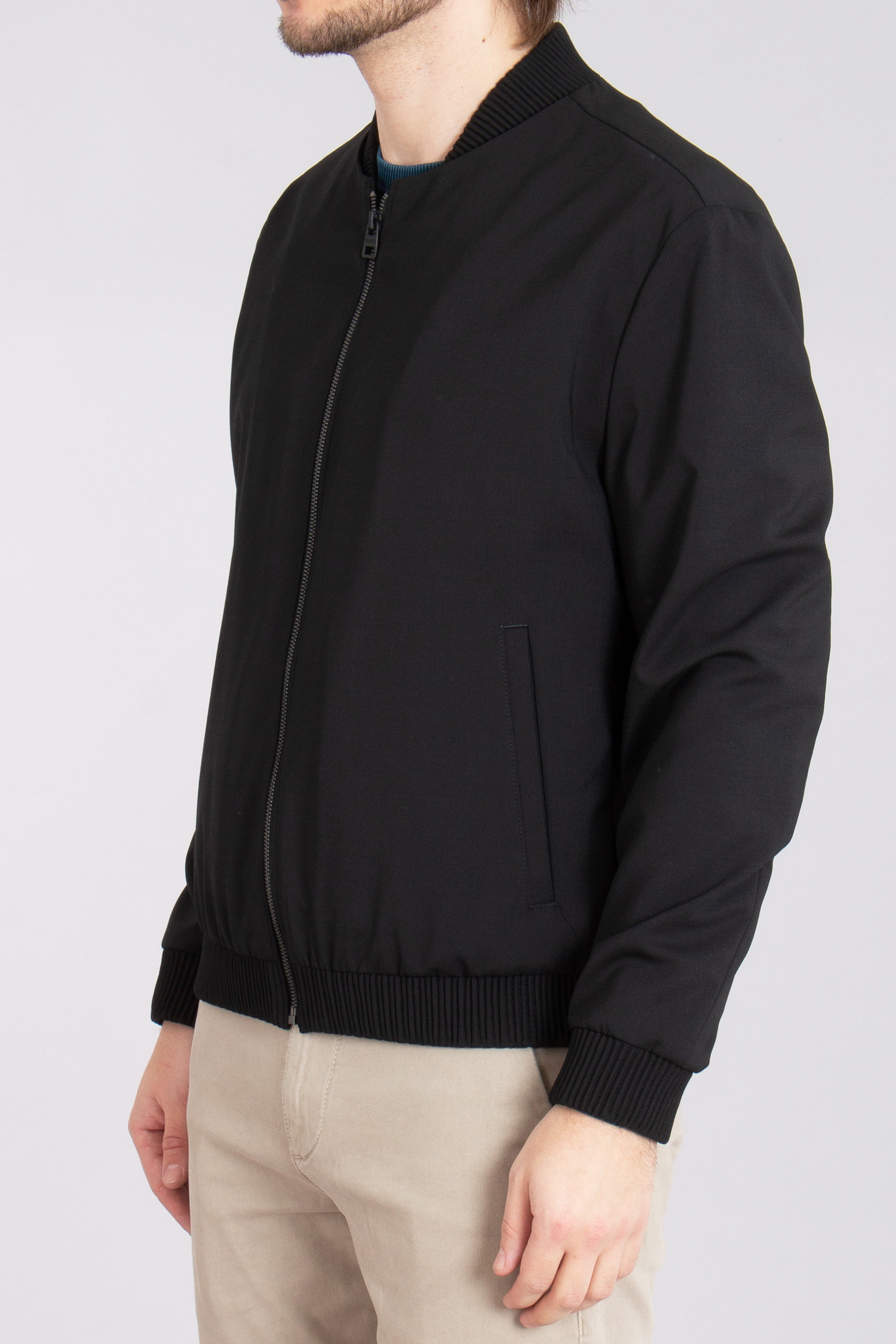 HUGO Modern Fit Performance Stretch Virgin Wool Blend Blouson Ukashi HUGO Modern Fit Performance Stretch Virgin Wool Blend Blouson Ukashi