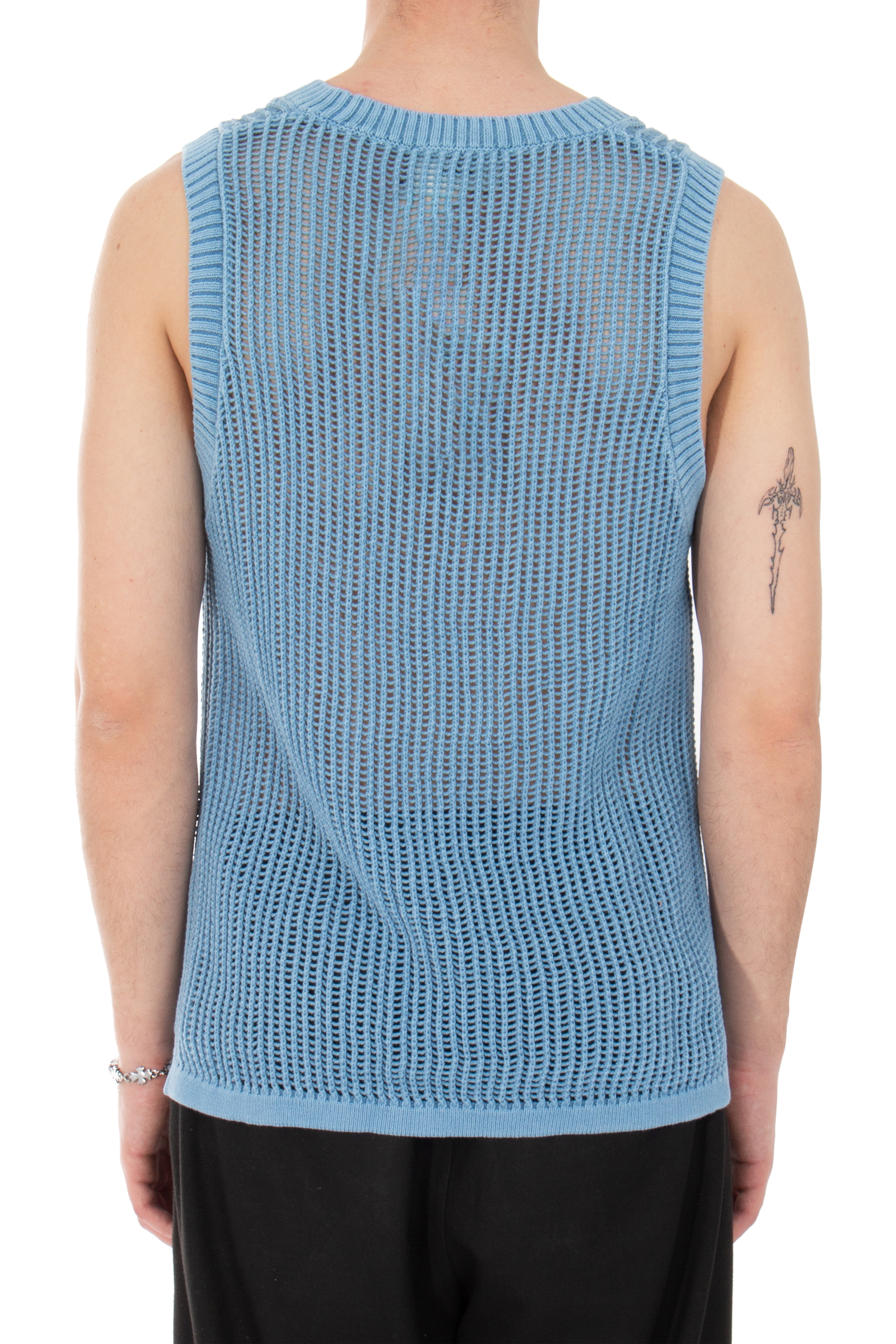 品多く REPRESENT Cotton Washed Knit Vest | WASHEDKNITVESTSKYBLUE トップス