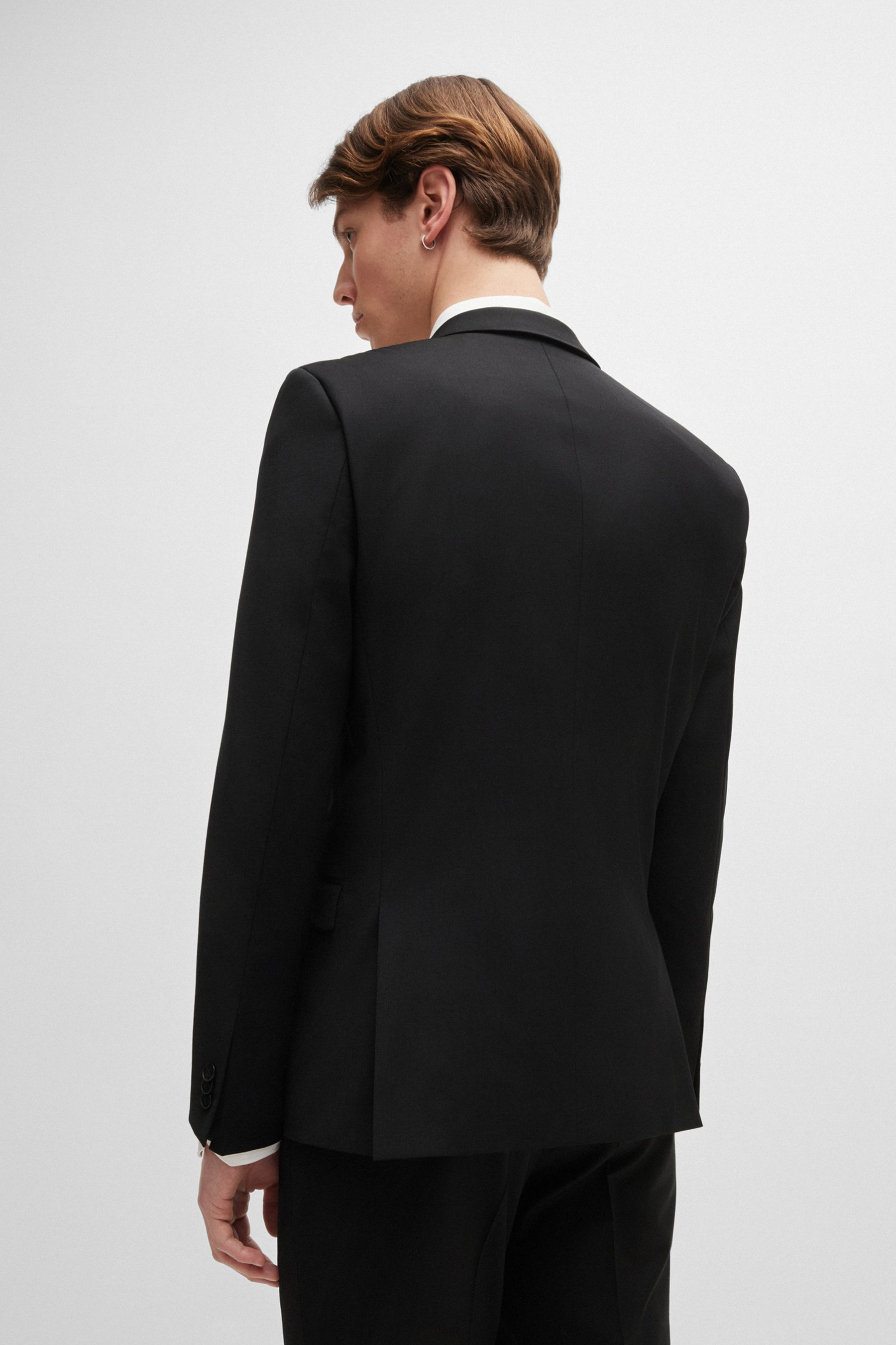 HUGO Extra Slim Fit Stretch Virgin Wool Blend Jacket Arti Formelle Kleidung, Anzug, Smoking, Mantel, Blazer