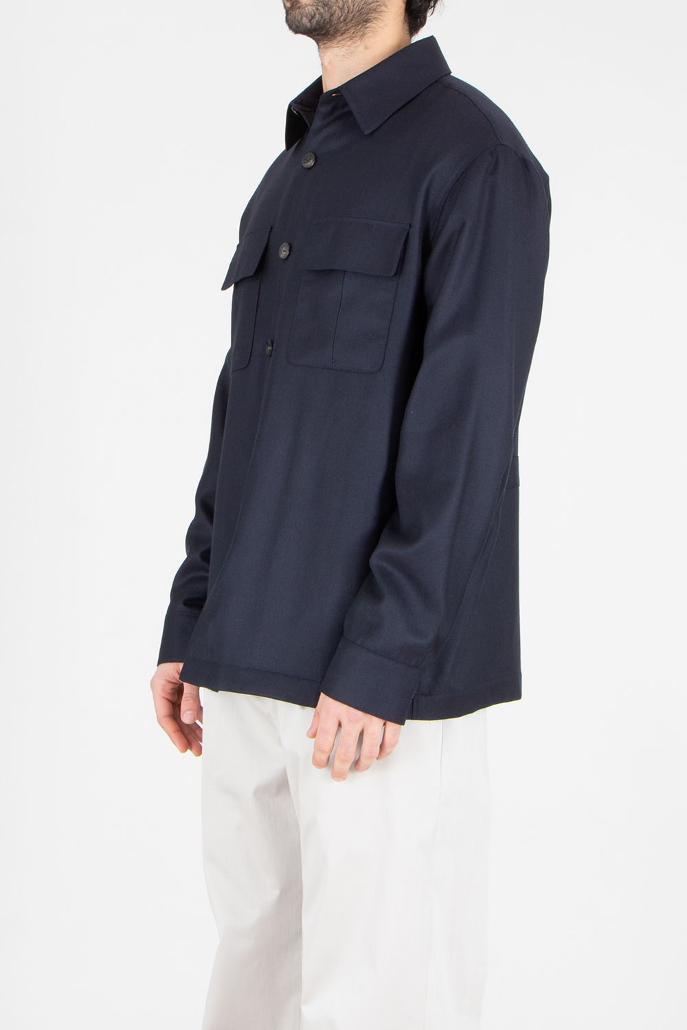 AGNONA Regular Fit Cashmere-Silk Blend Overshirt