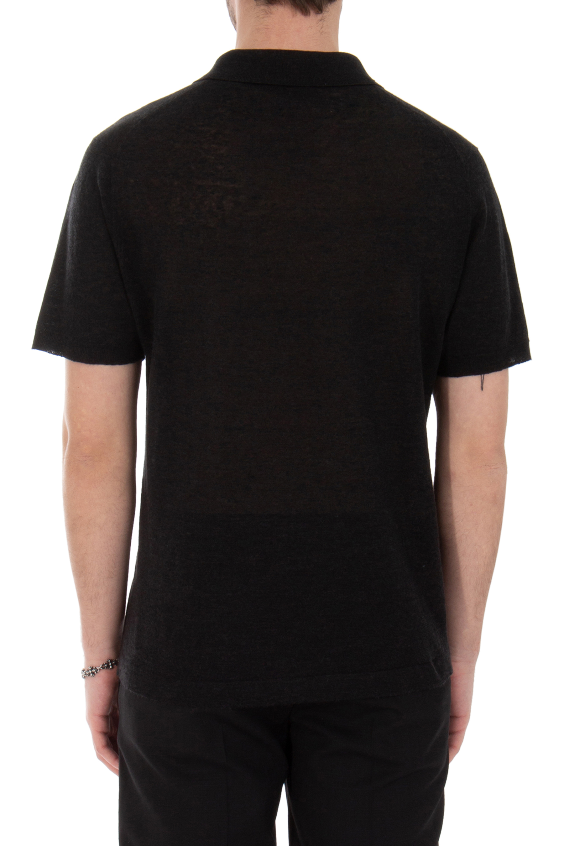 BOGLIOLI Linen-Cashmere-Silk Blend Knit Polo BOGLIOLI Linen-Cashmere-Silk Blend Knit Polo