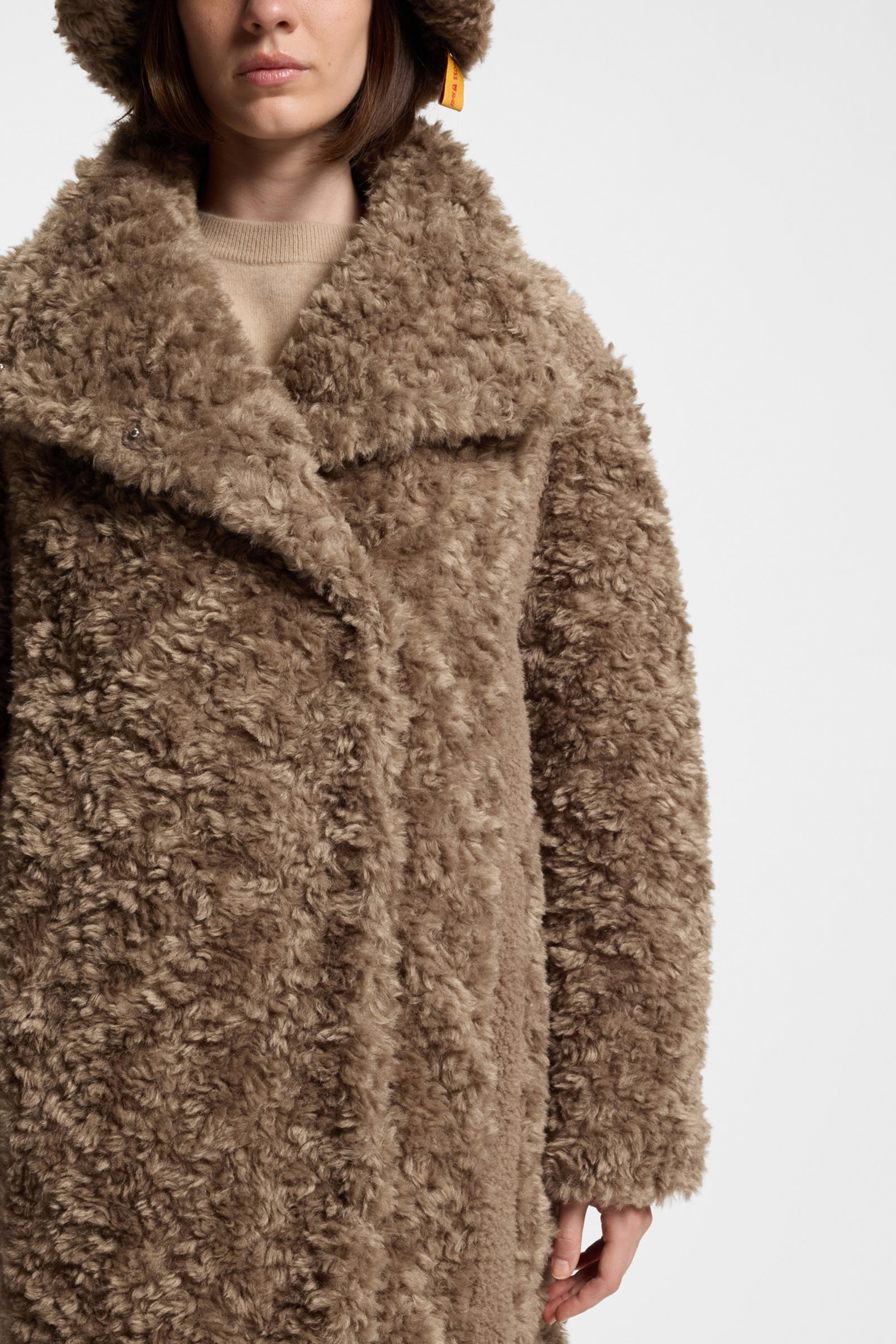 BOSS Regular Fit Faux Fur Coat Citeddy Bekleidung, Mantel, Pelz