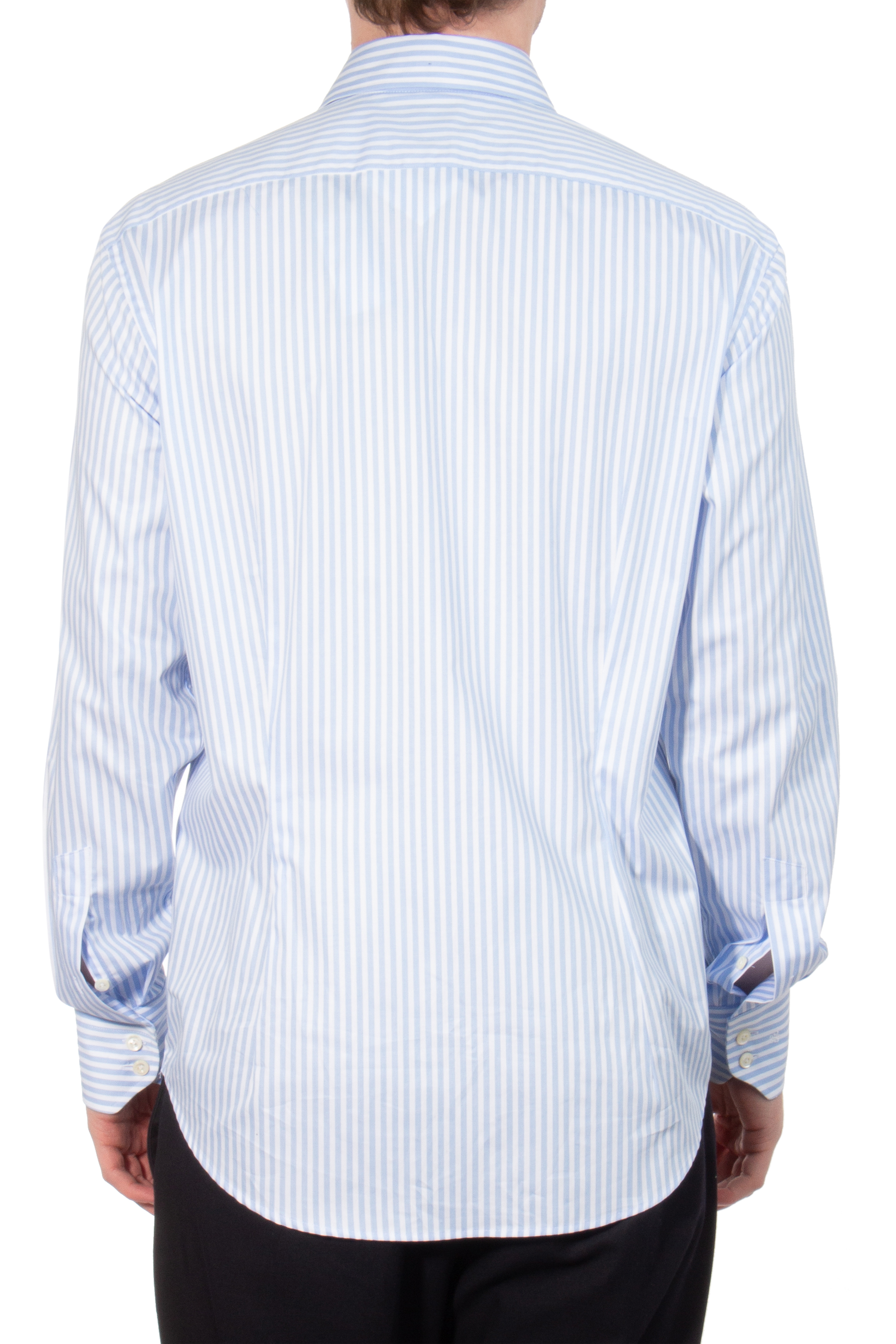 VAN LAACK Striped Cotton Business Shirt Tailor Fit
