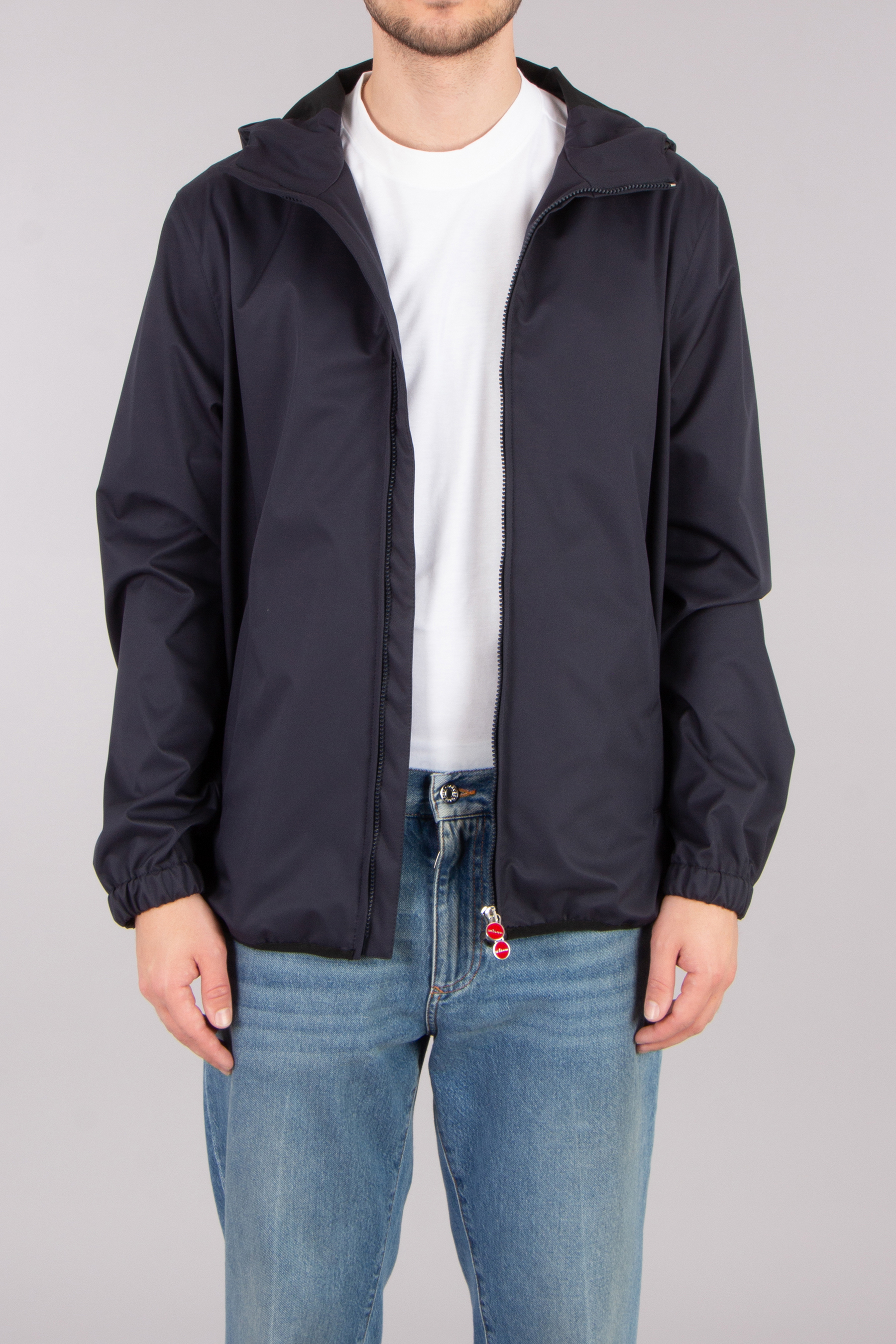 KITON Regular Fit Technical Fabric Hooded Jacket KITON Regular Fit Technical Fabric Hooded Jacket
