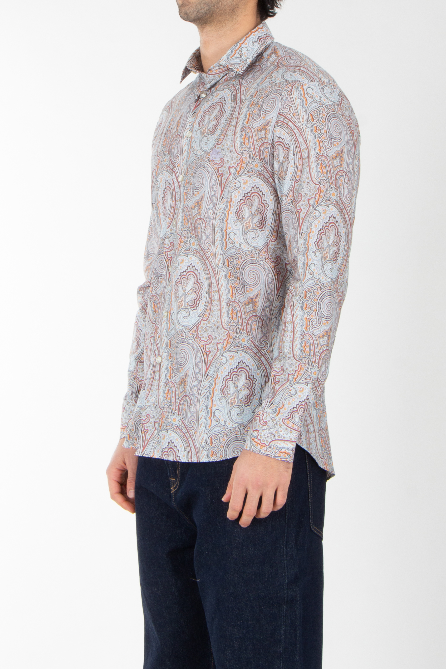 Muster, Jeanshose, Paisley, Mann, Person