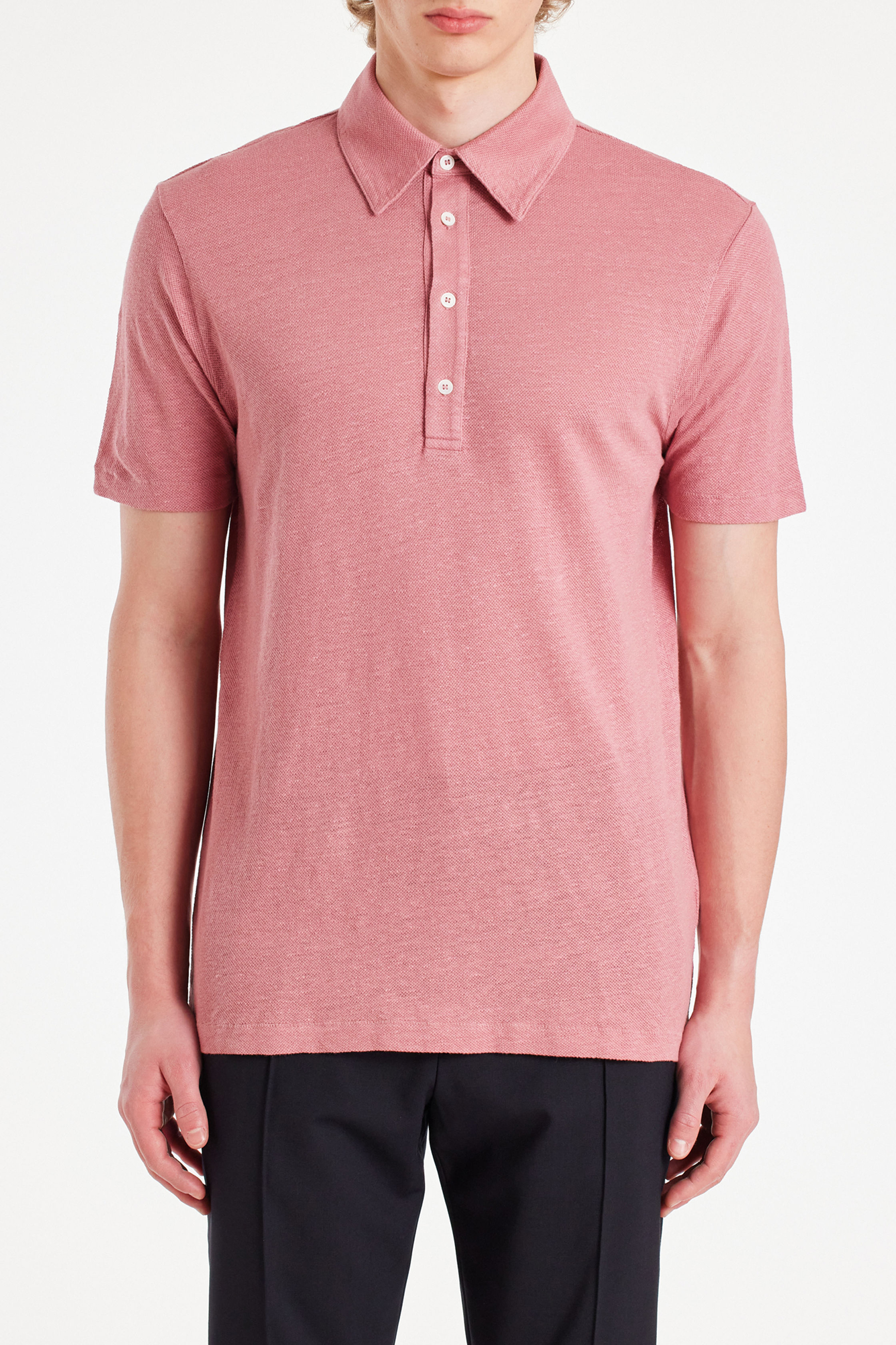 PAUL SMITH Linen Piqué Polo Shirt