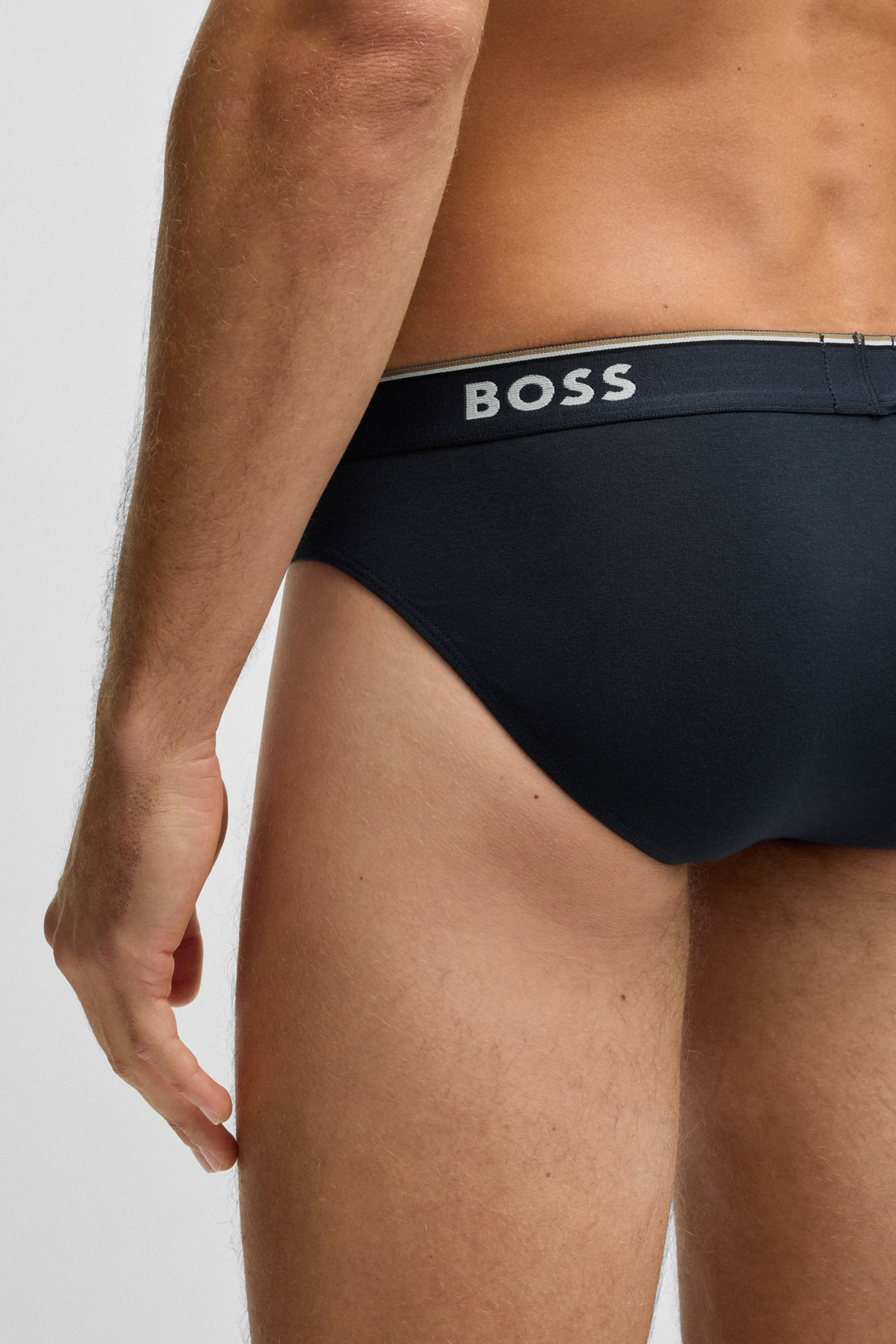 BOSS 3-Pack Cotton Stretch Briefs Power BOSS 3-Pack Cotton Stretch Briefs Power