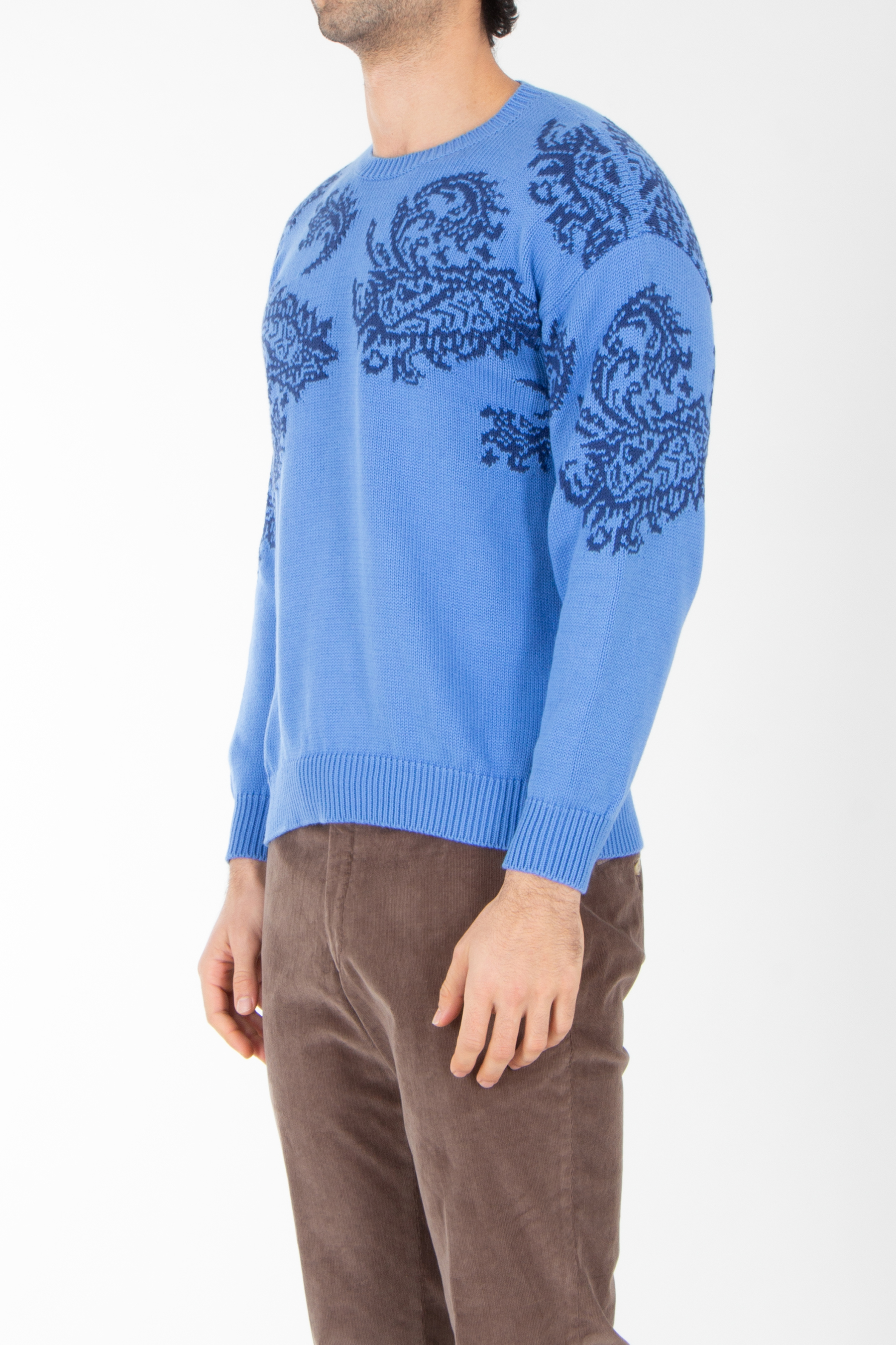 Strickwaren, Pullover, Langarm, Mann, Person