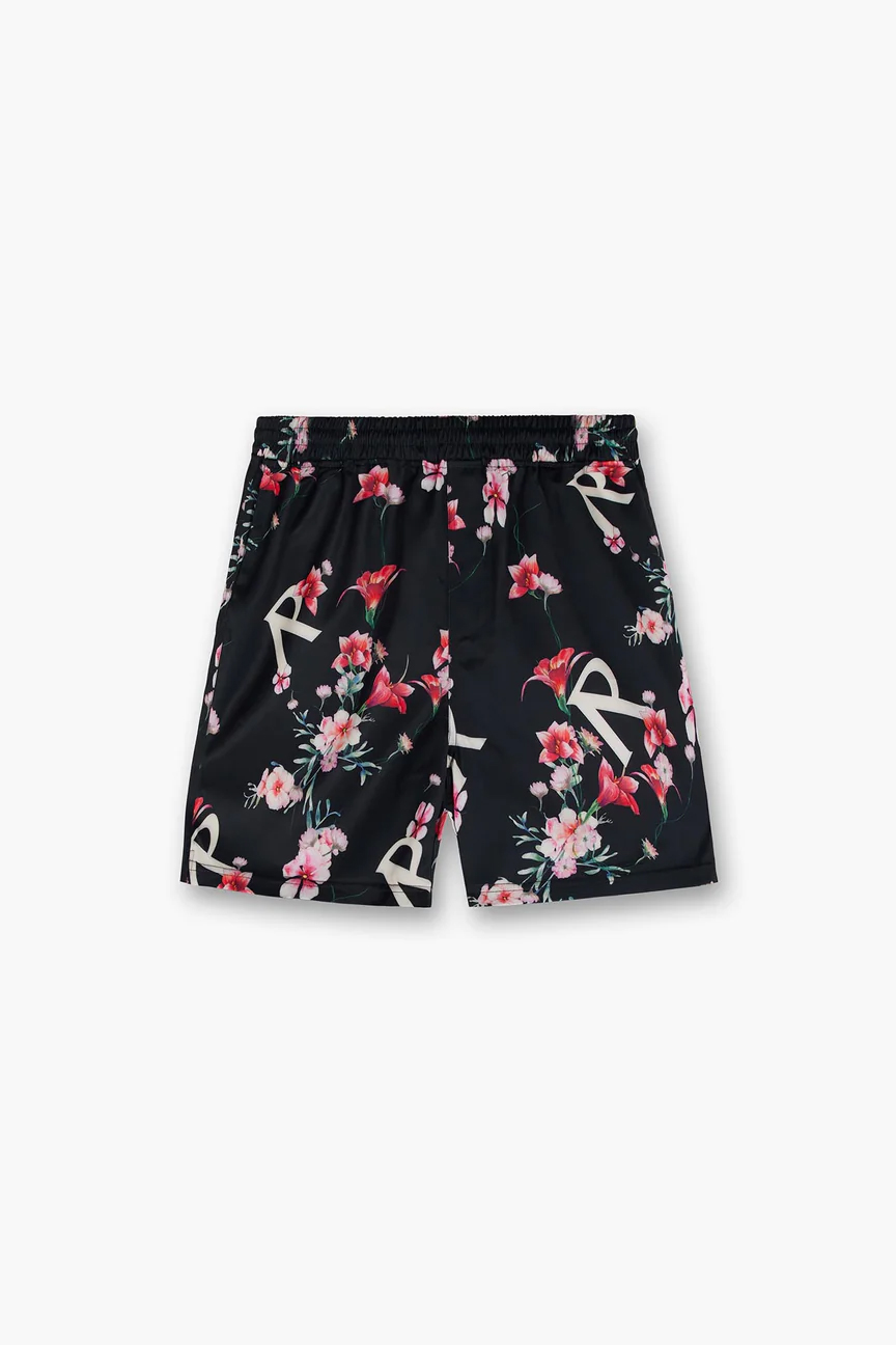 REPRESENT Floral Print Stretch Shorts
