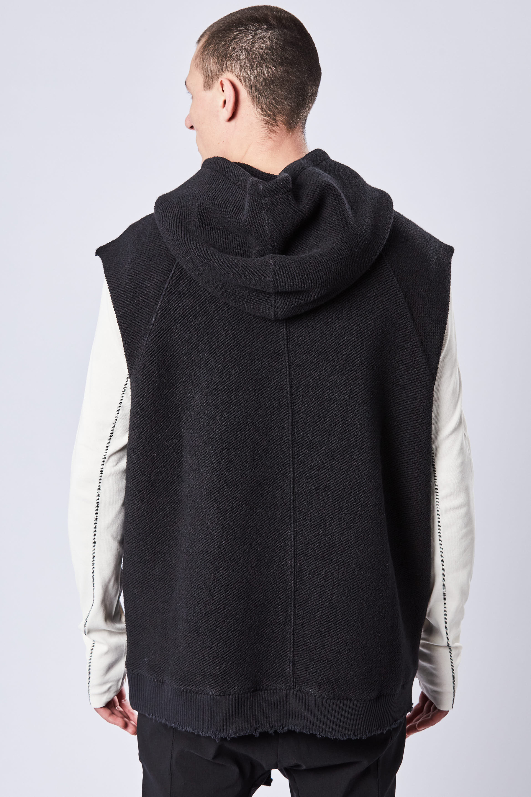 THOM KROM Sleeveless Cotton Hoodie THOM KROM Sleeveless Cotton Hoodie