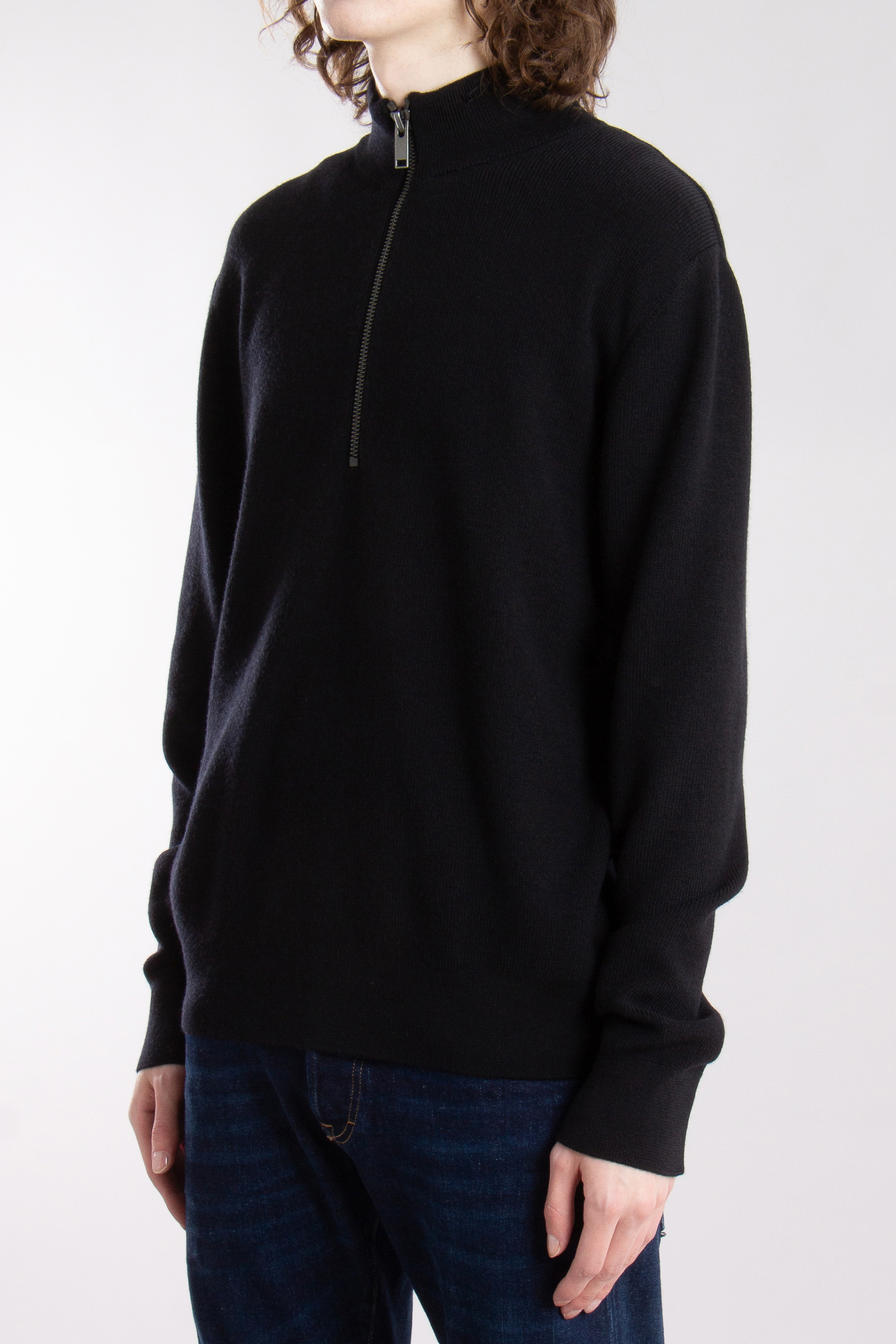 TRUSTED HANDWORK Ribbed Wool Troyer North Ice TRUSTED HANDWORK Ribbed Wool Troyer North Ice