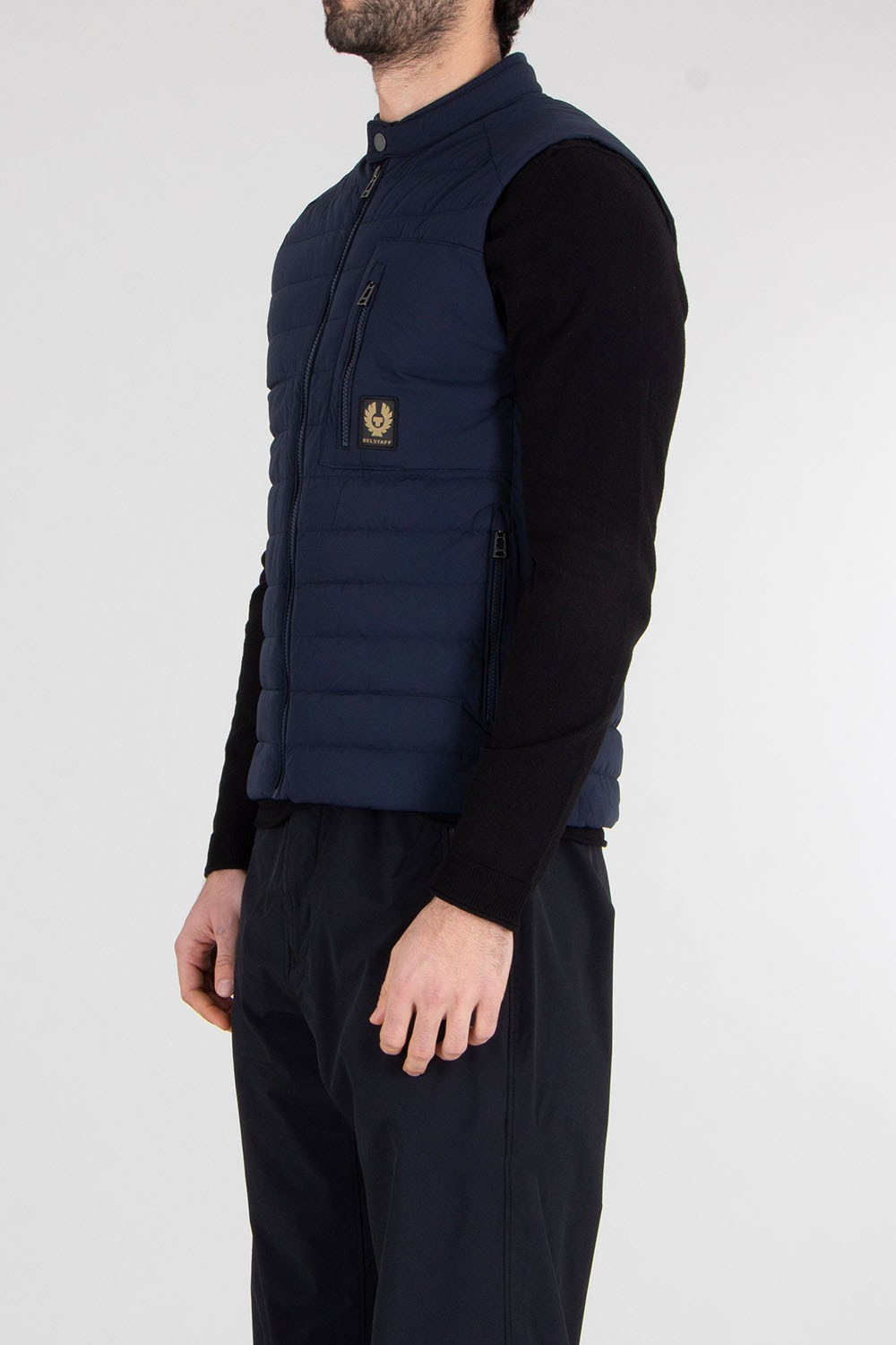 BELSTAFF Regular Fit Recycled Nylon Stretch Down Gilet Chassis