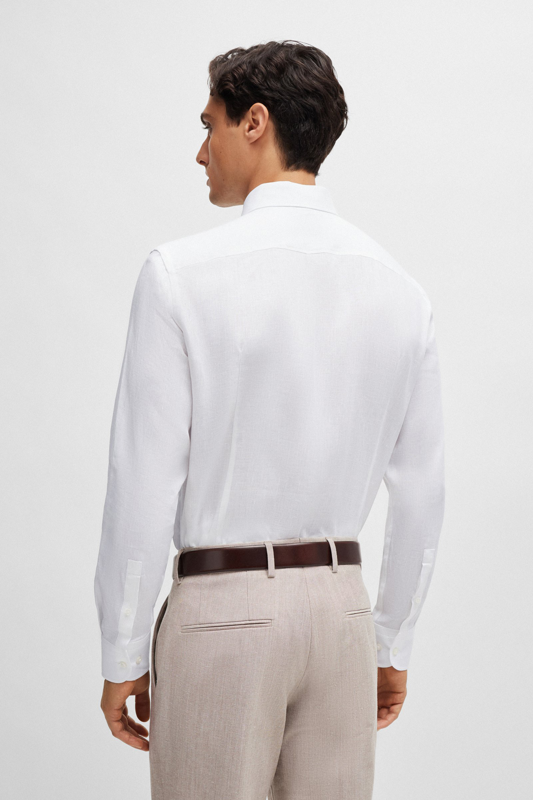 BOSS Slim Fit Linen Shirt H-Hank BOSS Slim Fit Linen Shirt H-Hank